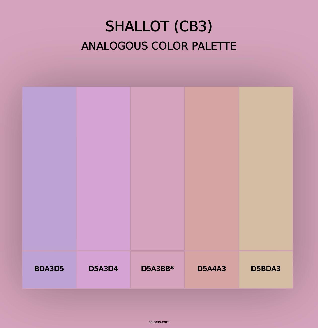 Shallot (CB3) - Analogous Color Palette