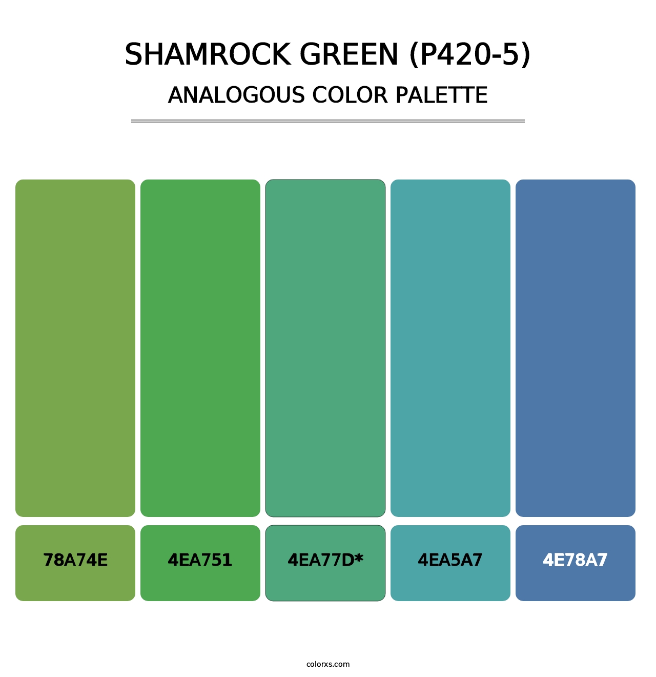 Shamrock Green (P420-5) - Analogous Color Palette