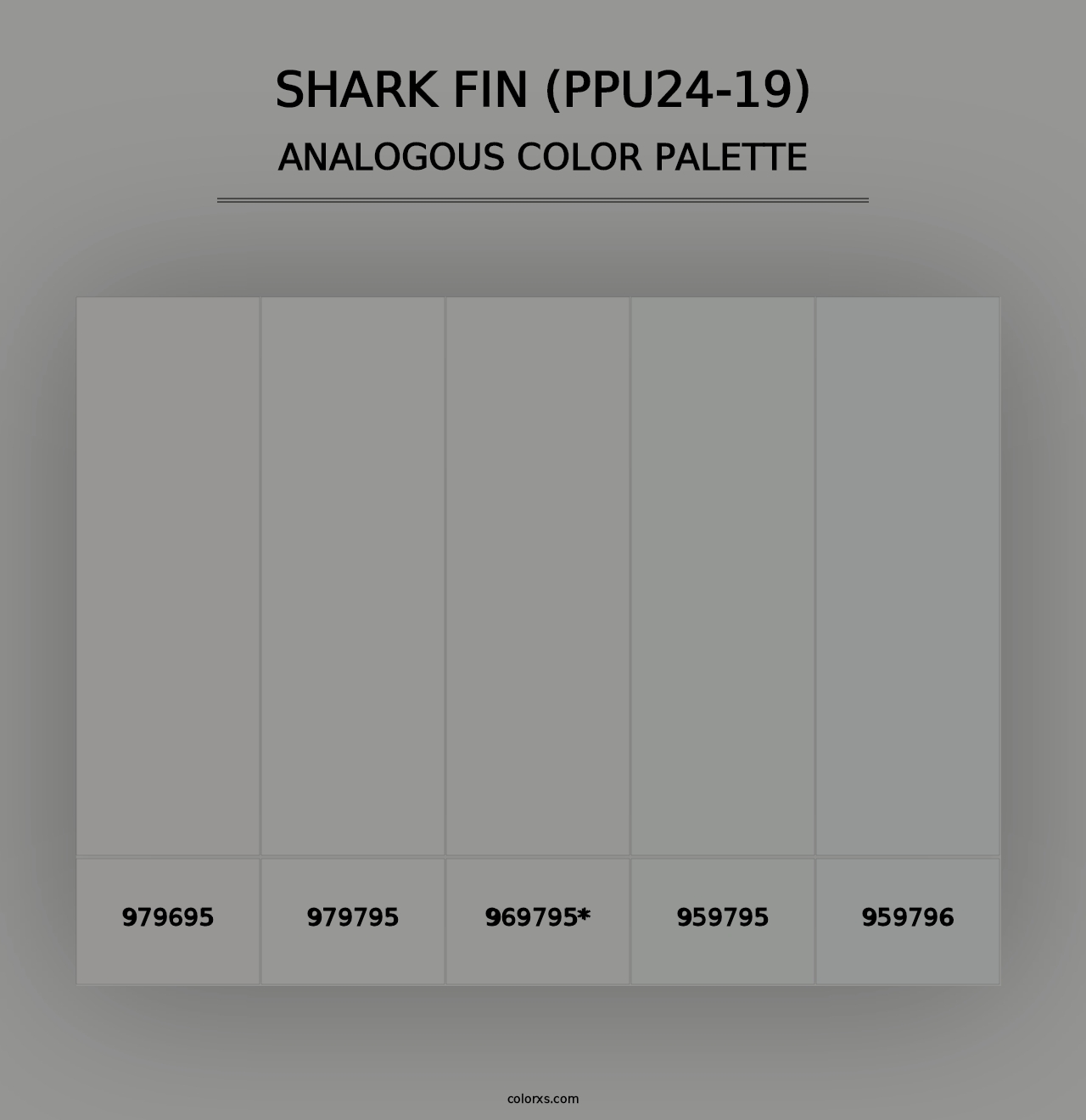 Shark Fin (PPU24-19) - Analogous Color Palette