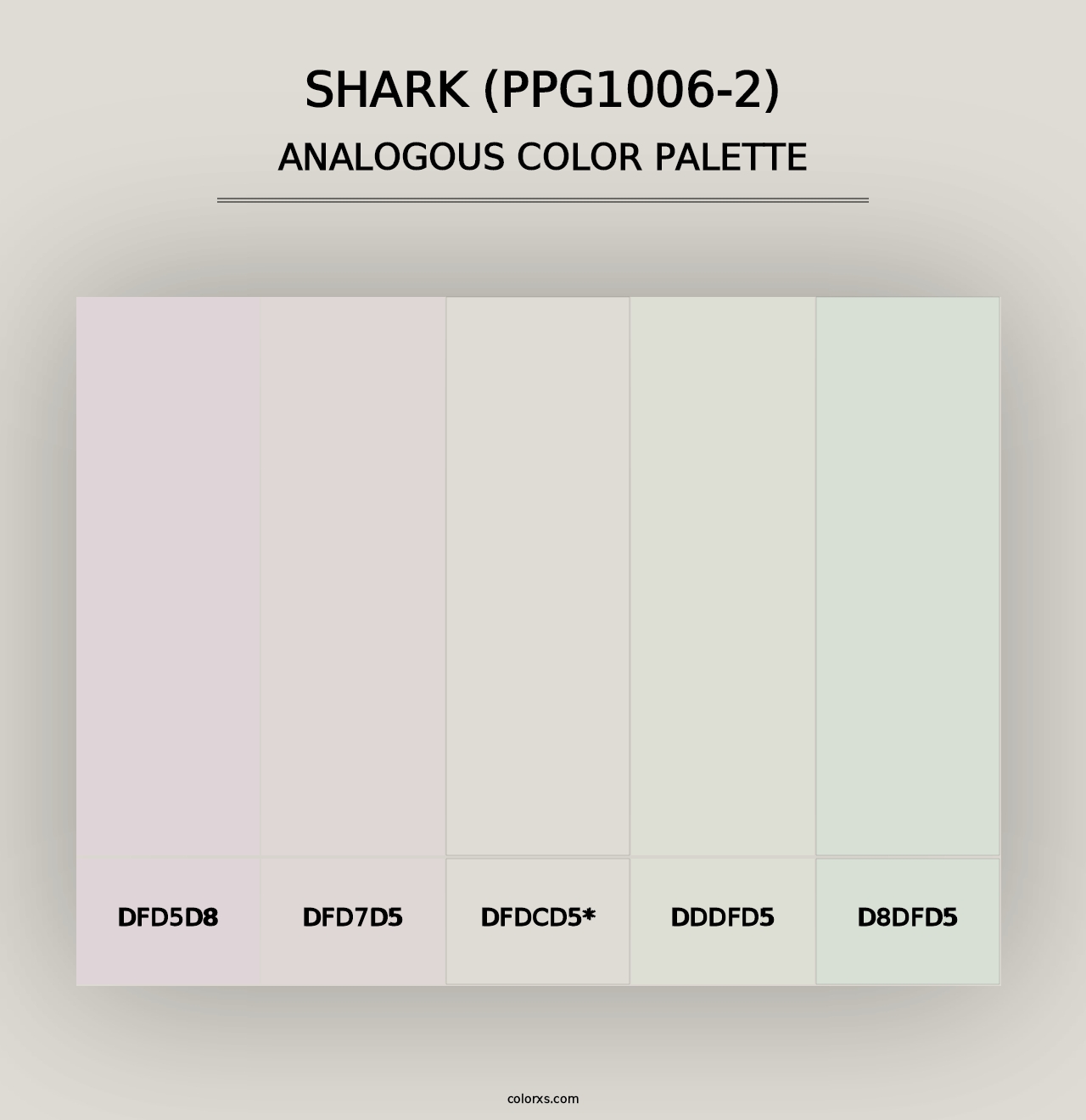 Shark (PPG1006-2) - Analogous Color Palette