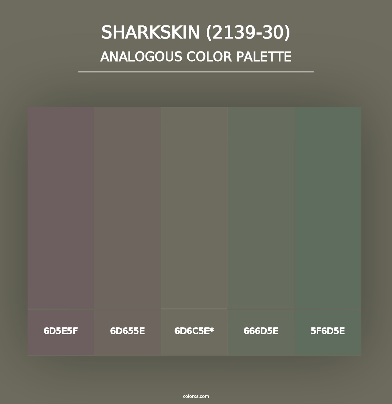 Sharkskin (2139-30) - Analogous Color Palette