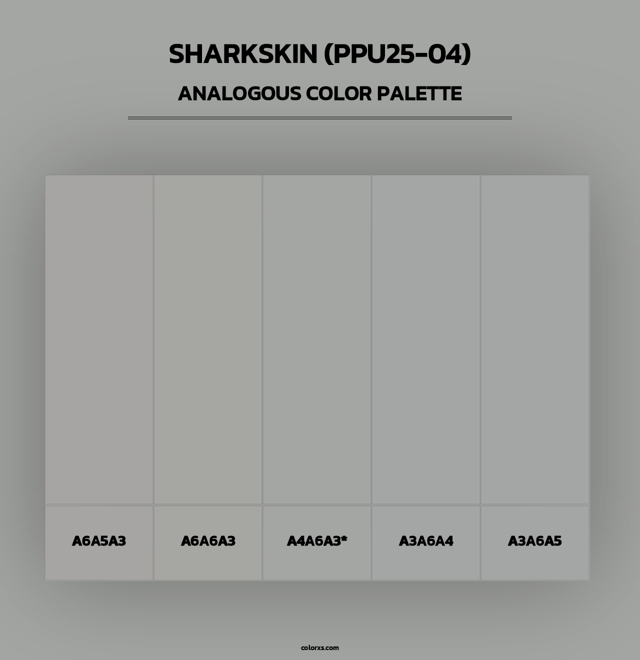 Sharkskin (PPU25-04) - Analogous Color Palette