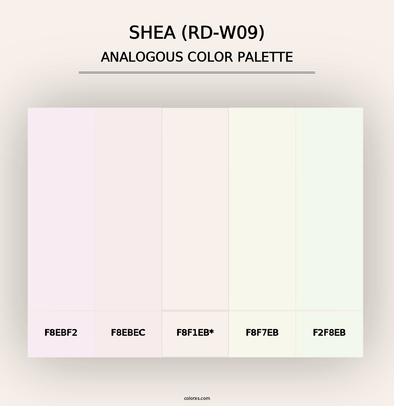 Shea (RD-W09) - Analogous Color Palette