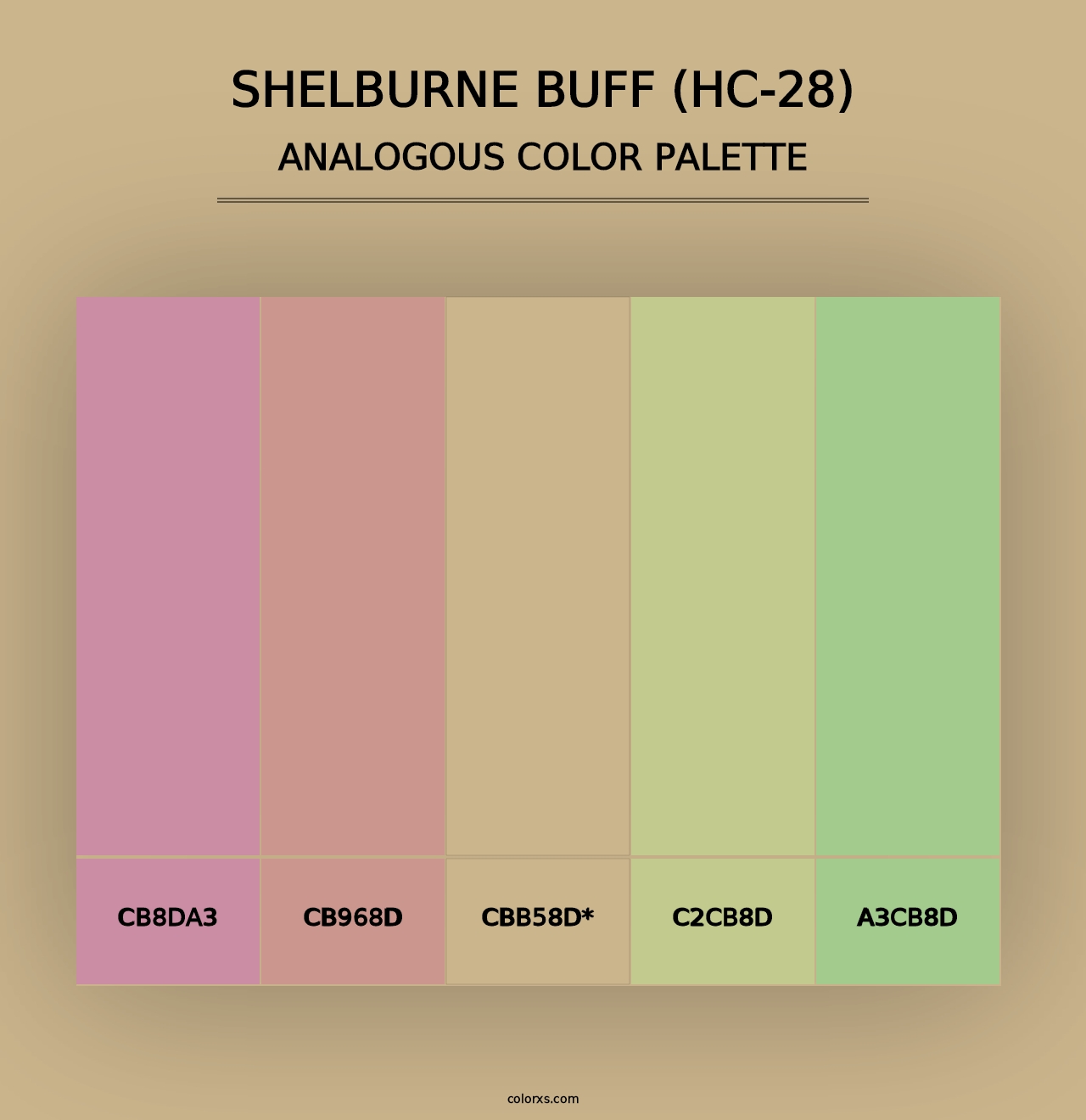 Shelburne Buff (HC-28) - Analogous Color Palette