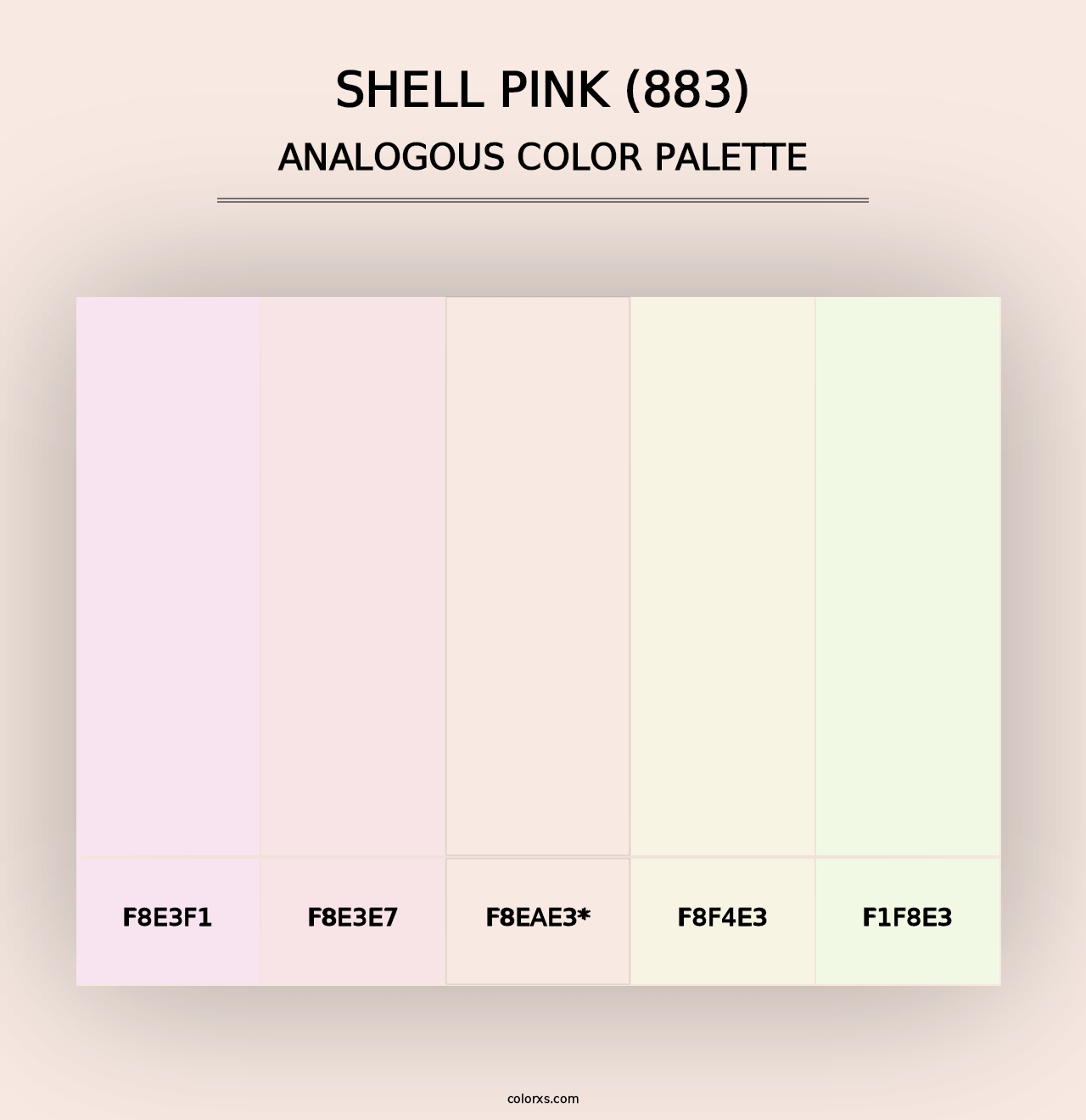 Shell Pink (883) - Analogous Color Palette