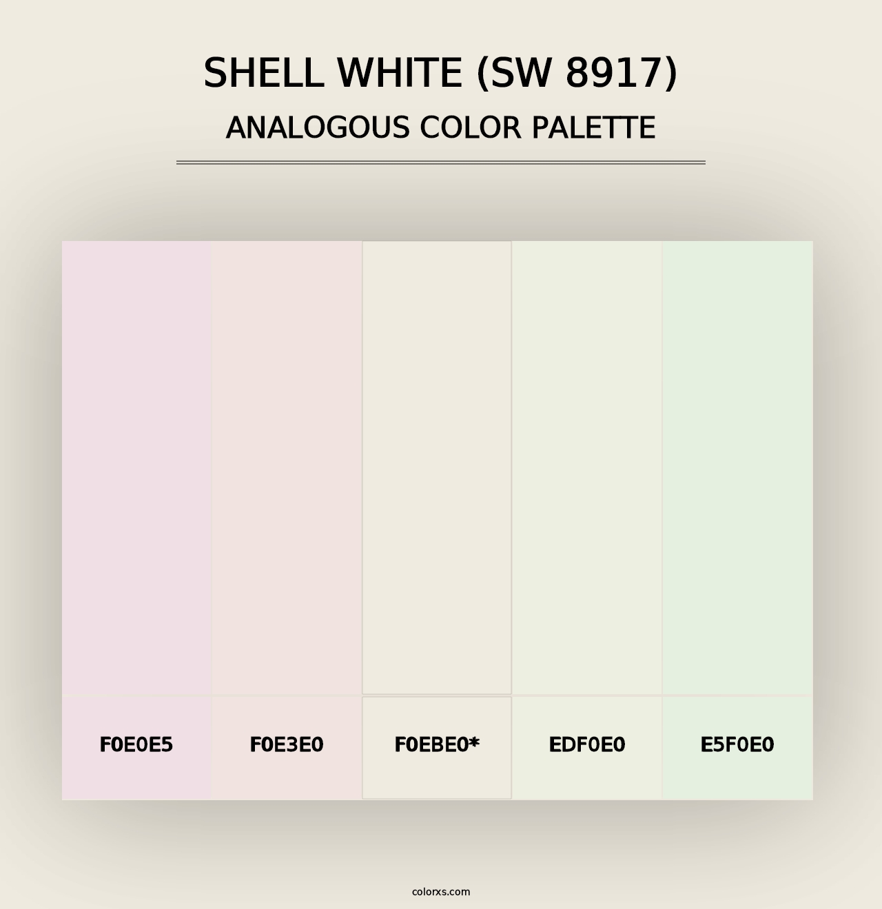 Shell White (SW 8917) - Analogous Color Palette