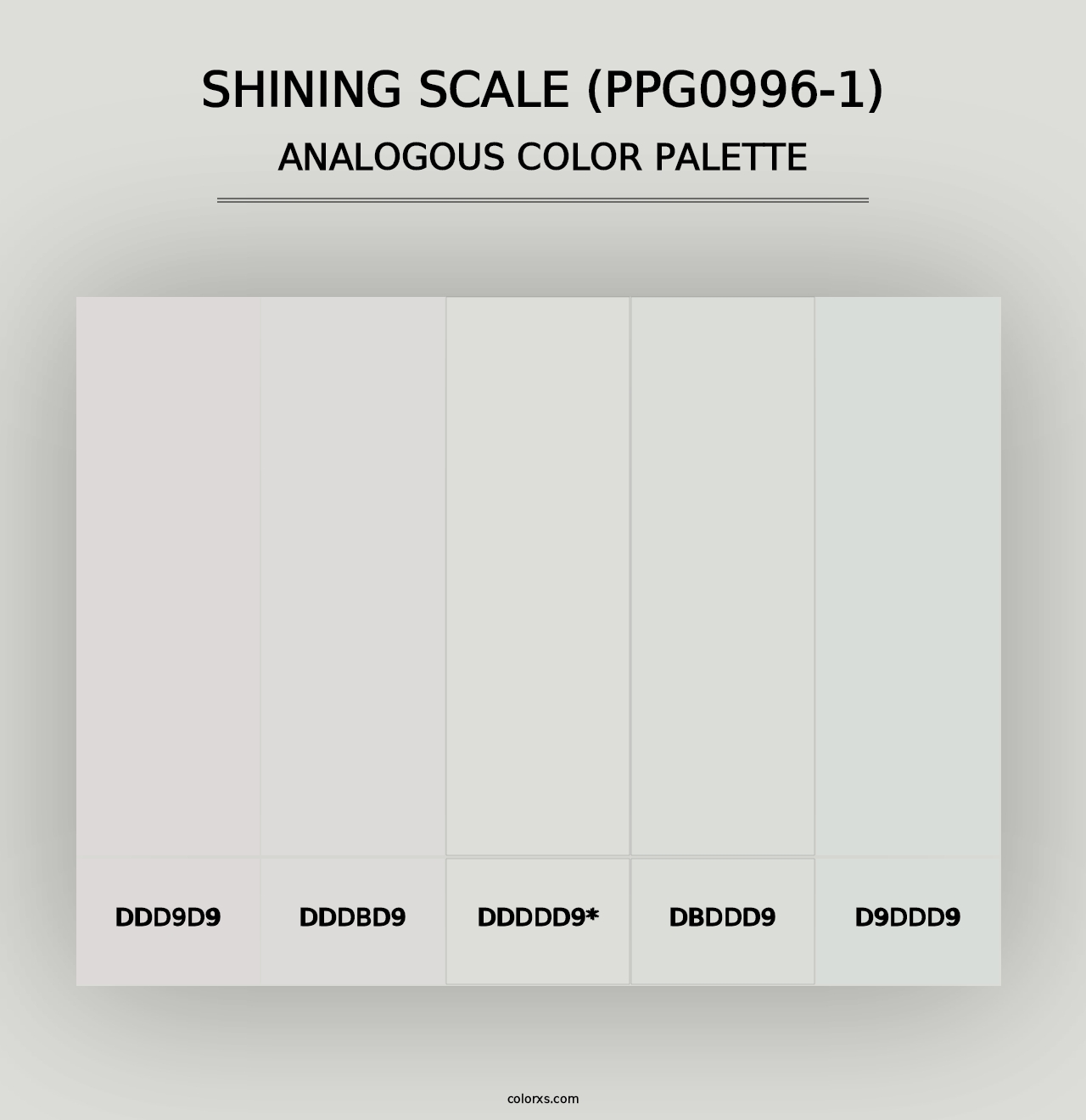 Shining Scale (PPG0996-1) - Analogous Color Palette