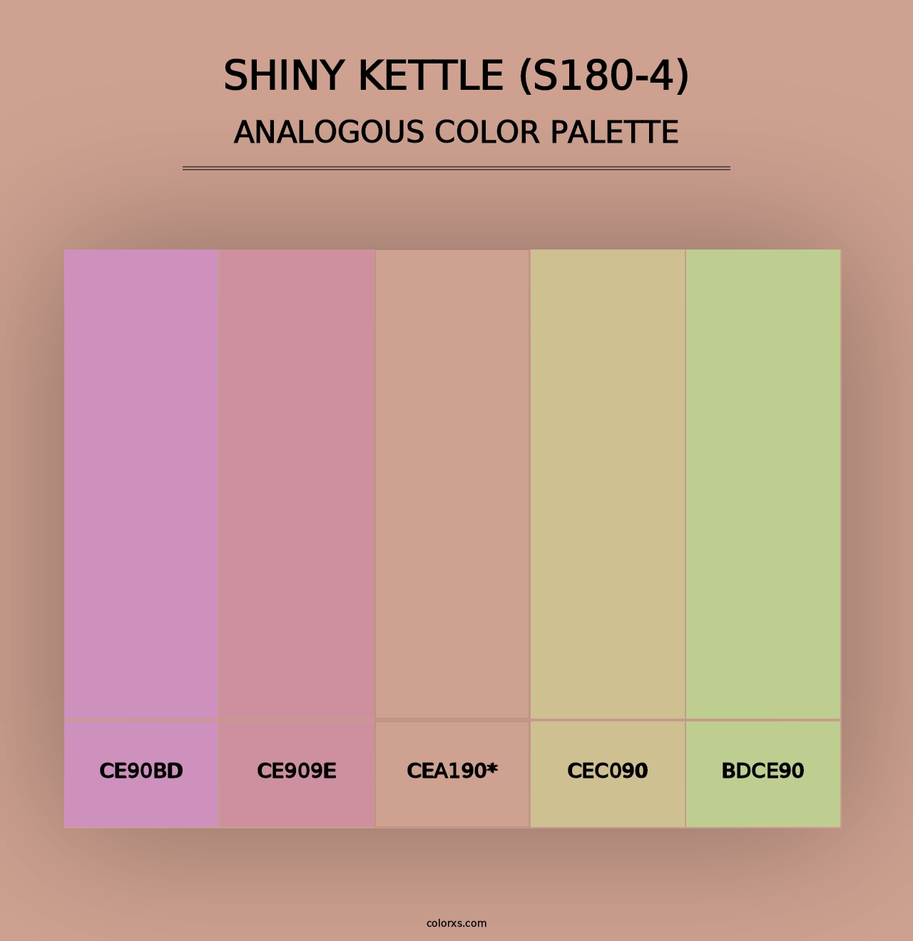 Shiny Kettle (S180-4) - Analogous Color Palette