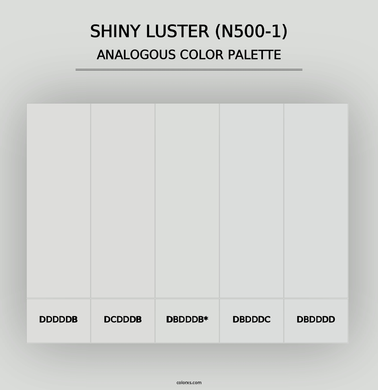 Shiny Luster (N500-1) - Analogous Color Palette