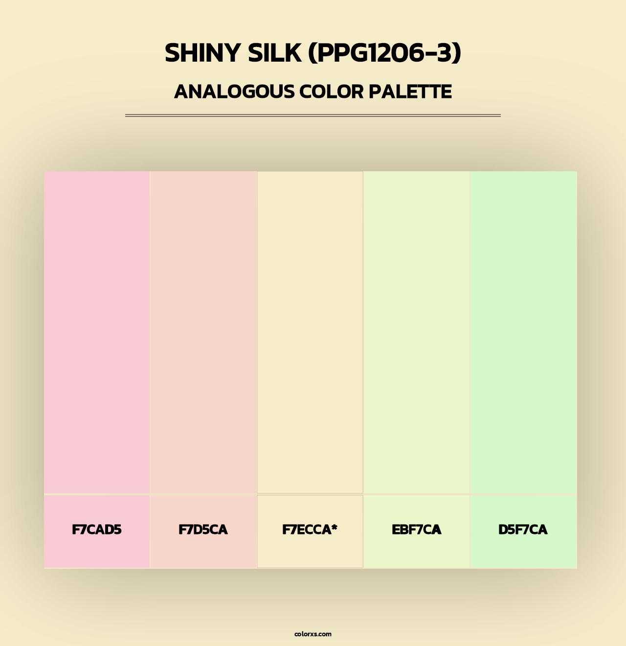 Shiny Silk (PPG1206-3) - Analogous Color Palette