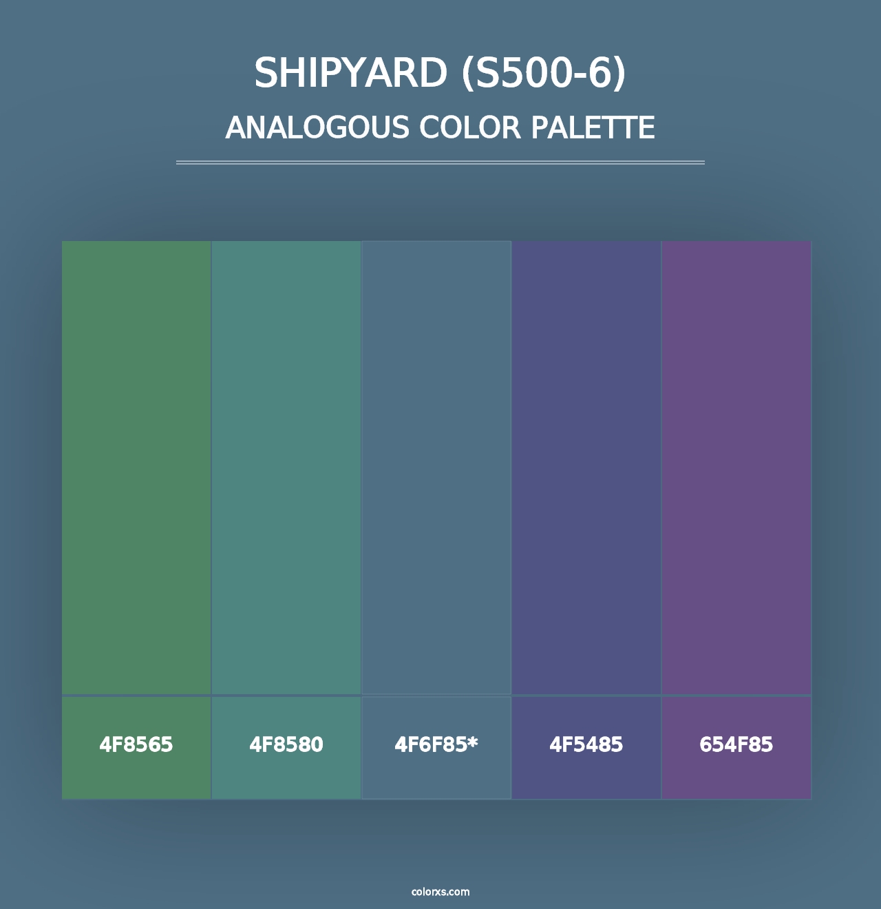 Shipyard (S500-6) - Analogous Color Palette