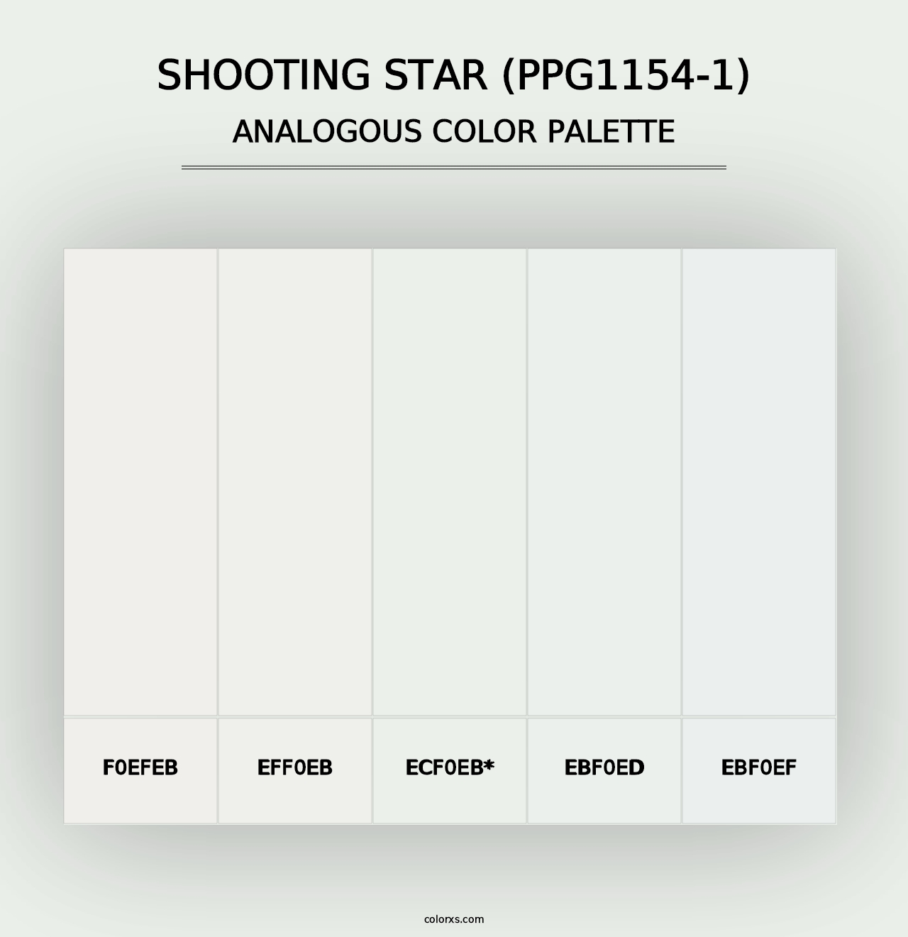 Shooting Star (PPG1154-1) - Analogous Color Palette