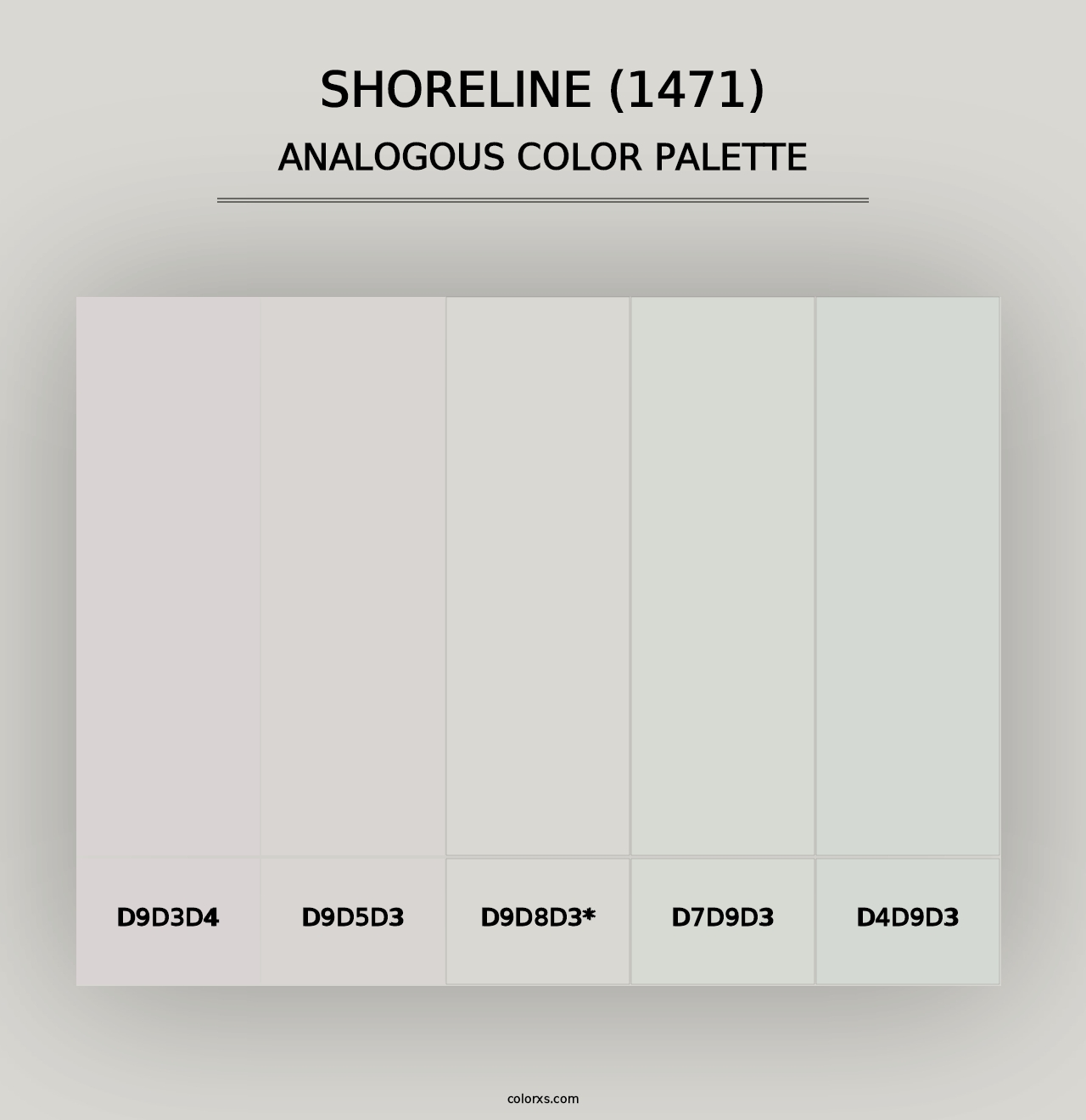 Shoreline (1471) - Analogous Color Palette