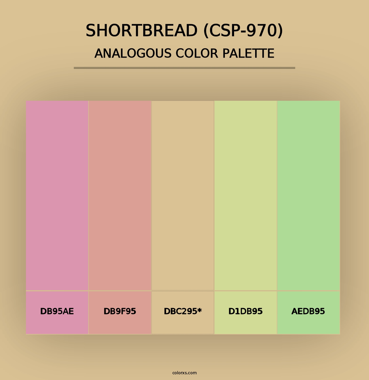 Shortbread (CSP-970) - Analogous Color Palette