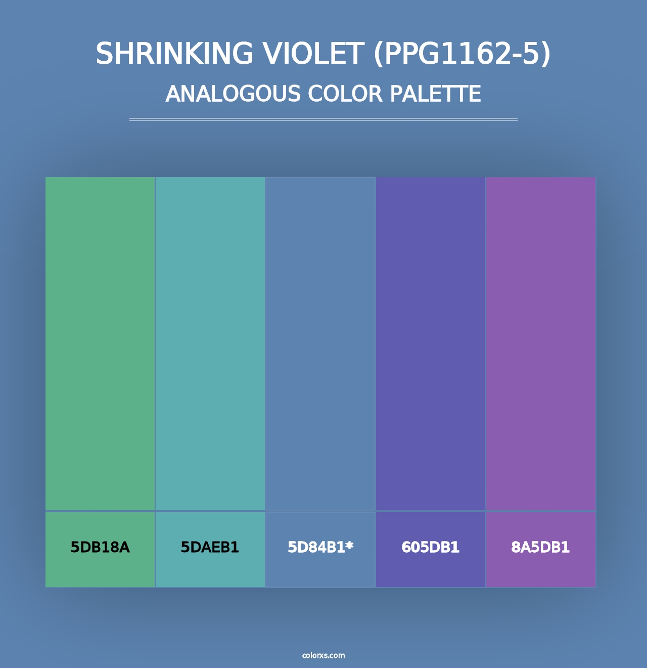 Shrinking Violet (PPG1162-5) - Analogous Color Palette