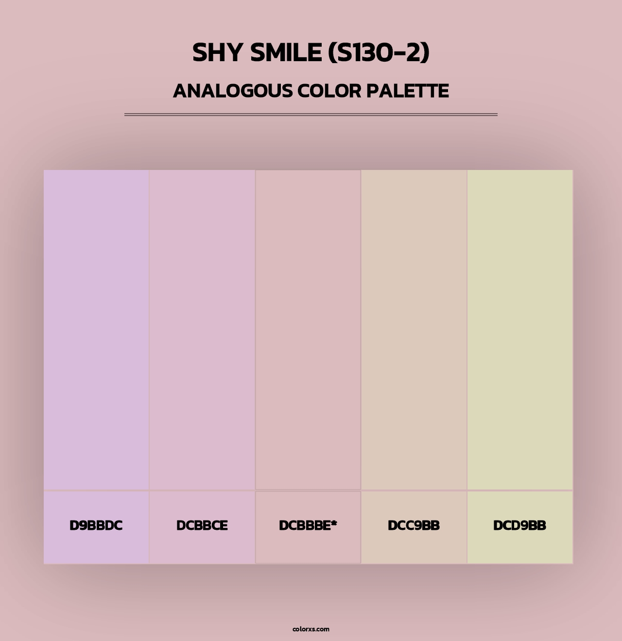 Shy Smile (S130-2) - Analogous Color Palette