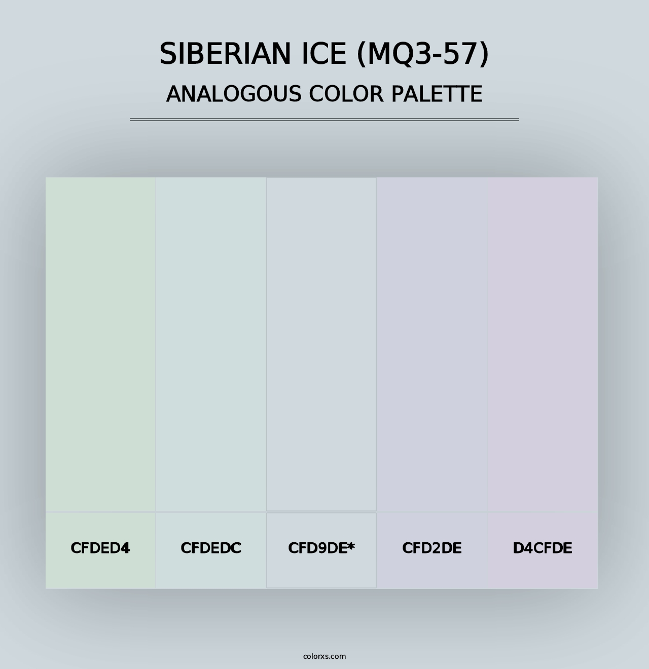 Siberian Ice (MQ3-57) - Analogous Color Palette