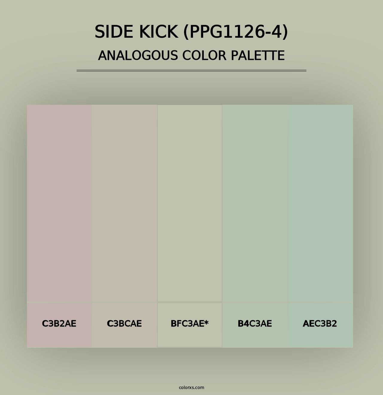 Side Kick (PPG1126-4) - Analogous Color Palette