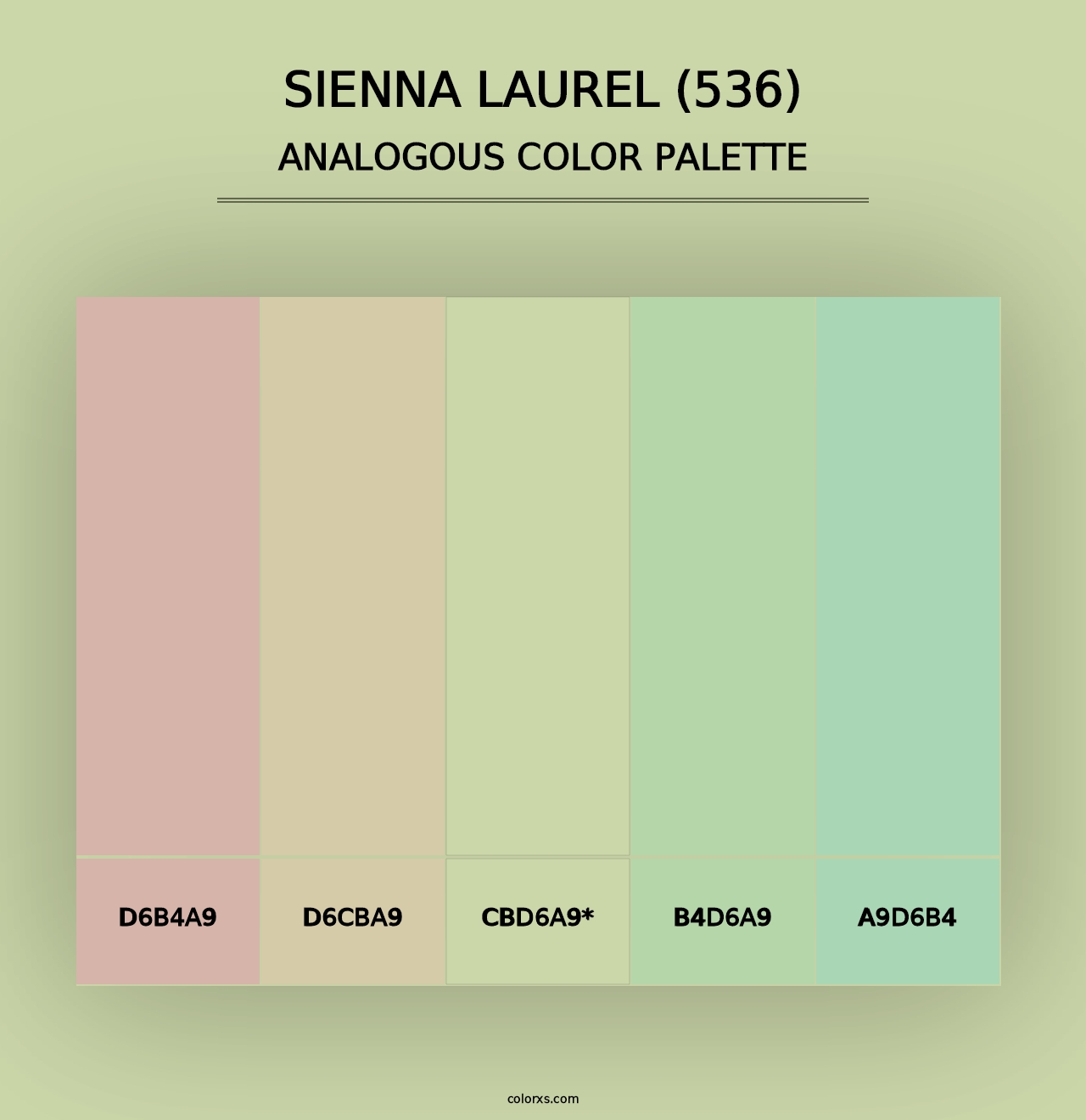 Sienna Laurel (536) - Analogous Color Palette