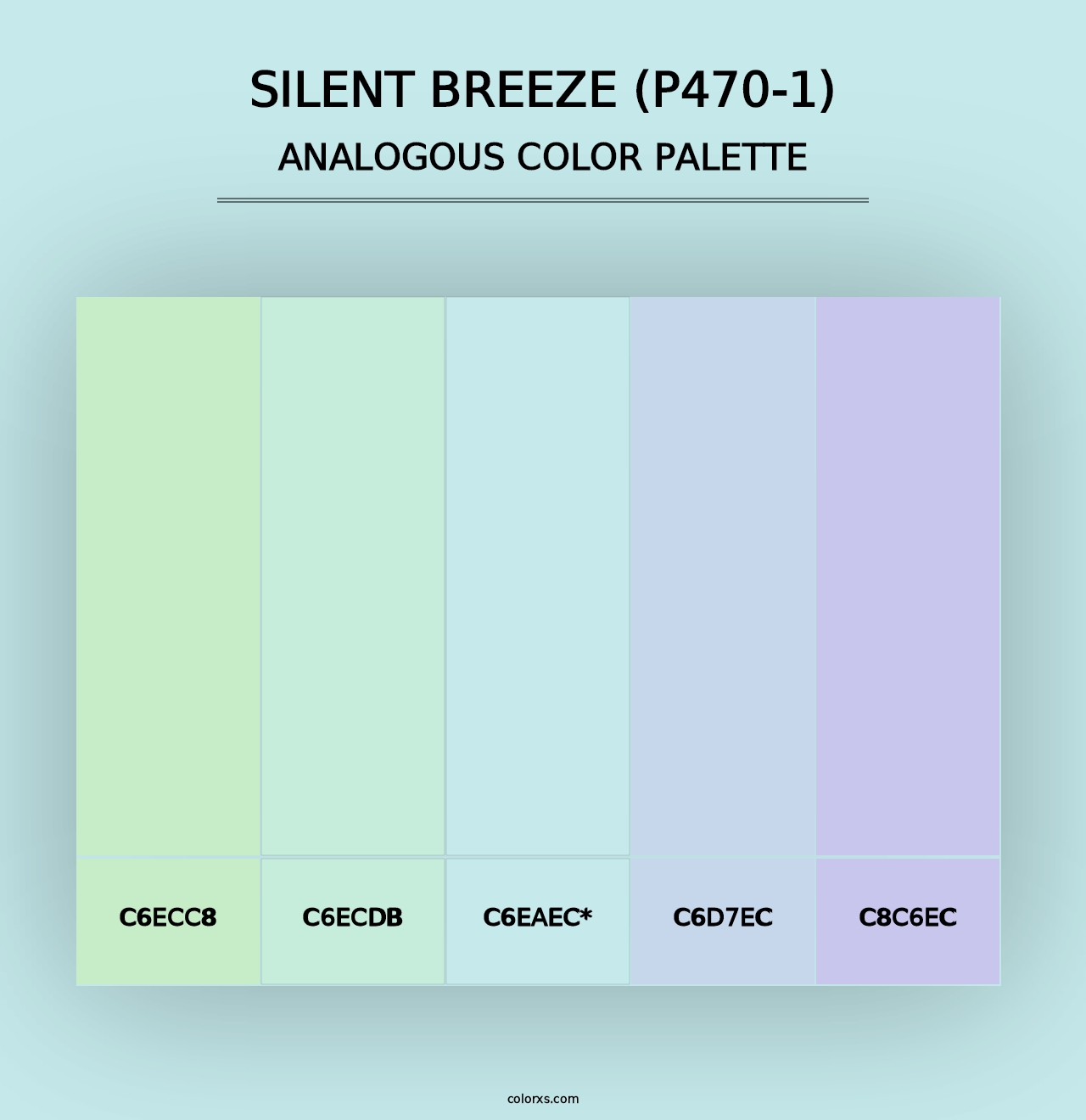 Silent Breeze (P470-1) - Analogous Color Palette