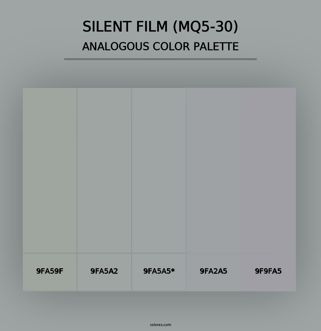 Silent Film (MQ5-30) - Analogous Color Palette