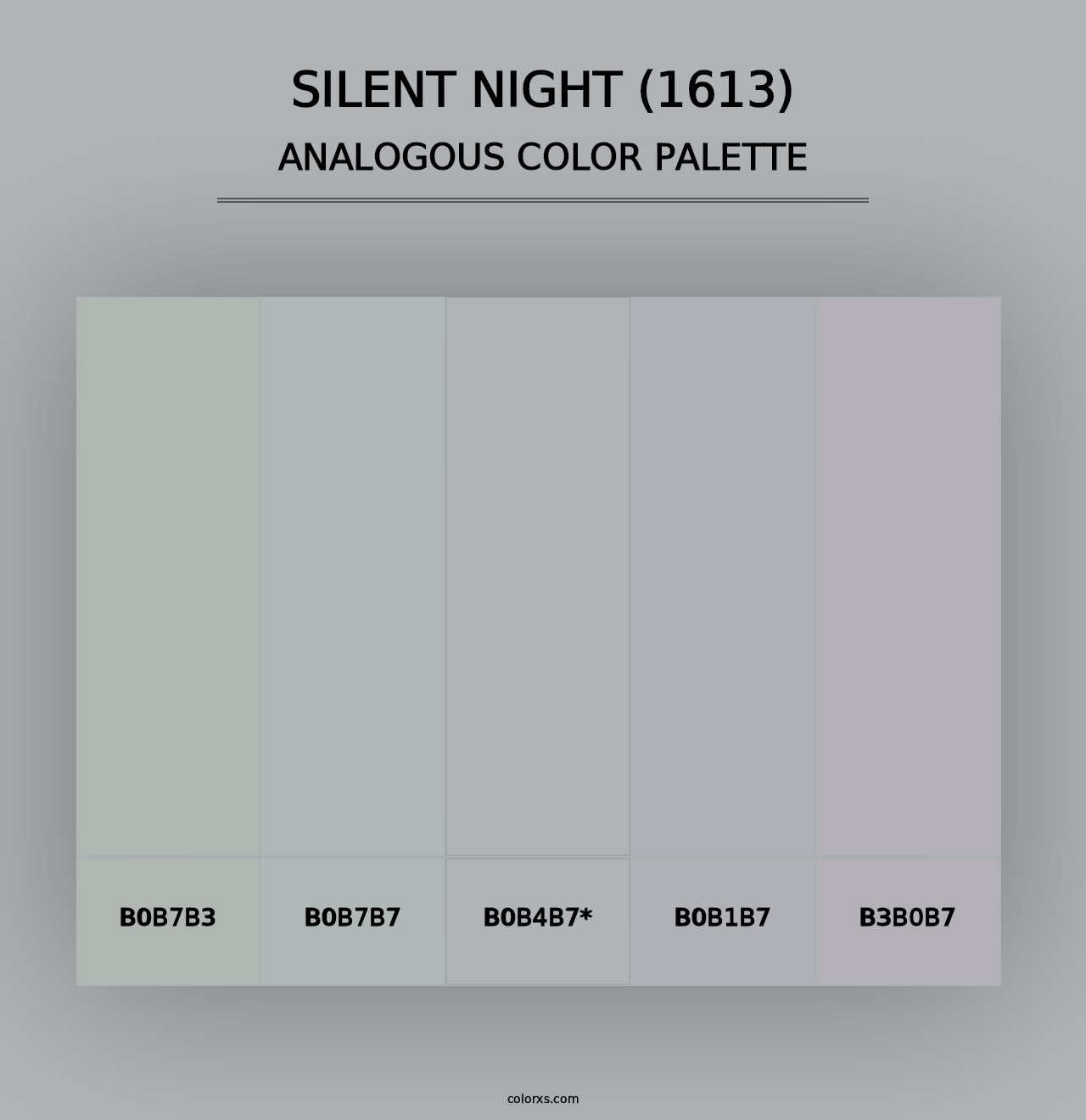 Silent Night (1613) - Analogous Color Palette