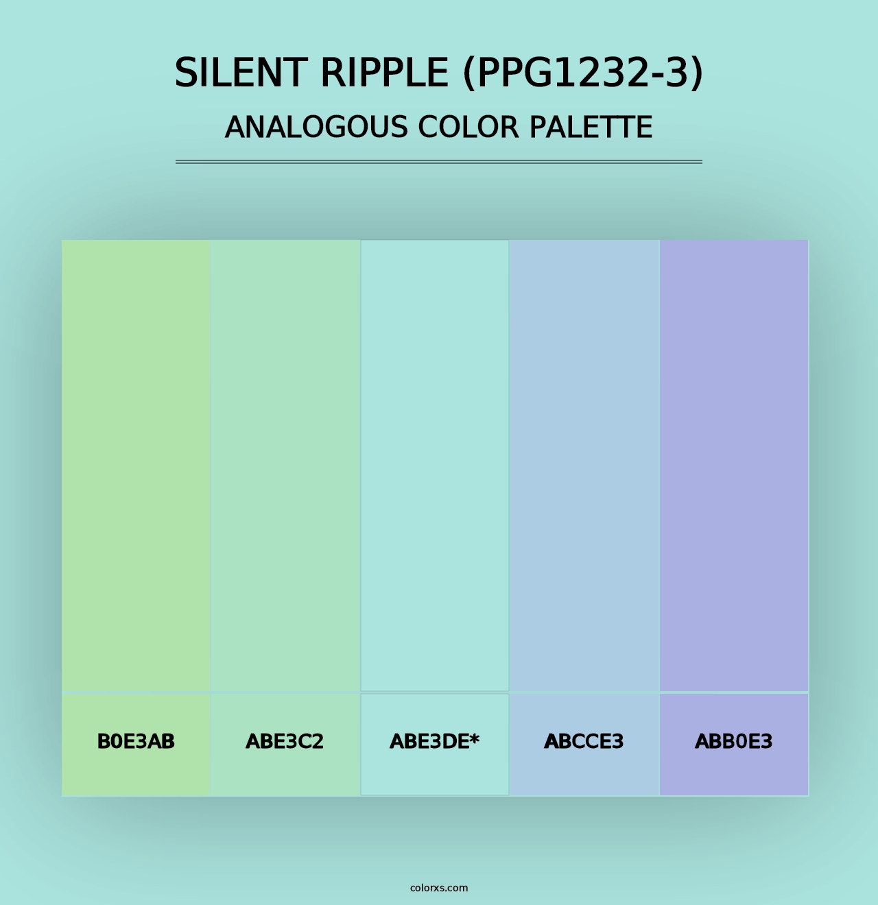 Silent Ripple (PPG1232-3) - Analogous Color Palette