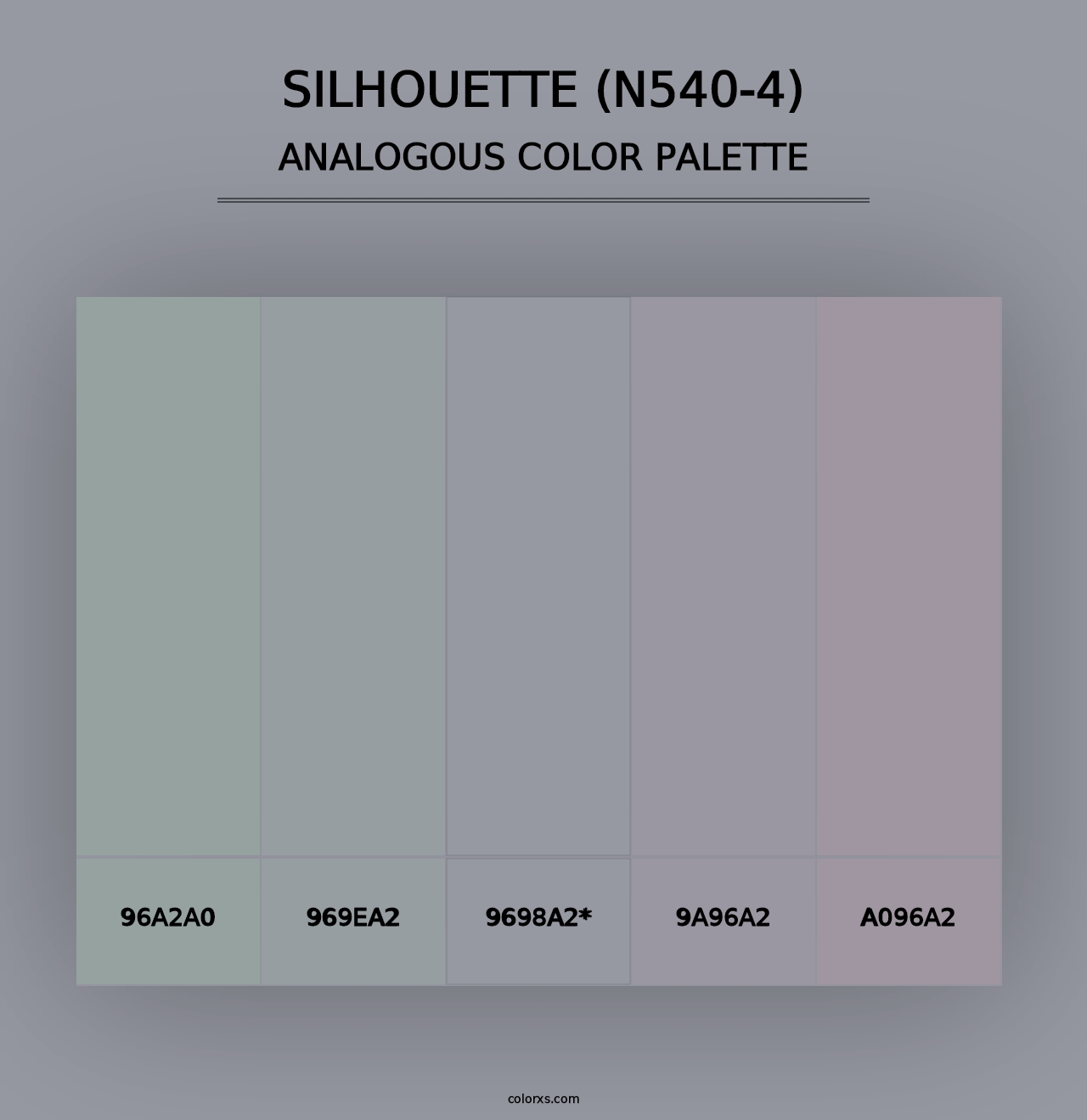 Silhouette (N540-4) - Analogous Color Palette