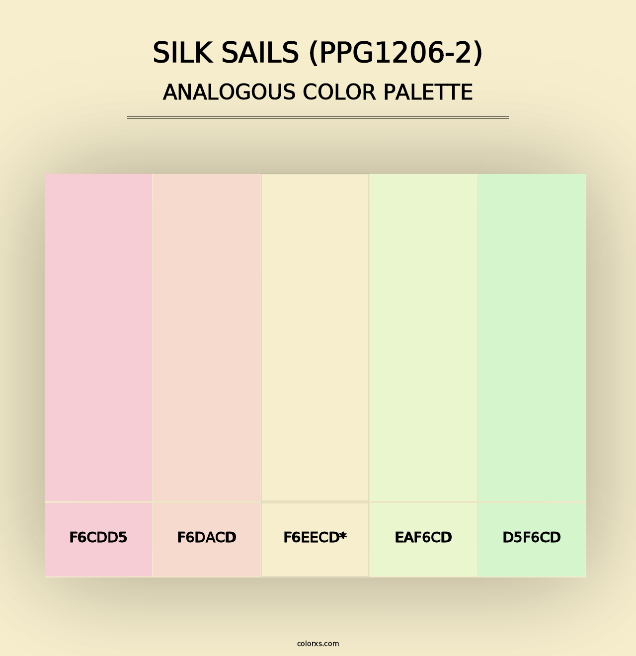 Silk Sails (PPG1206-2) - Analogous Color Palette