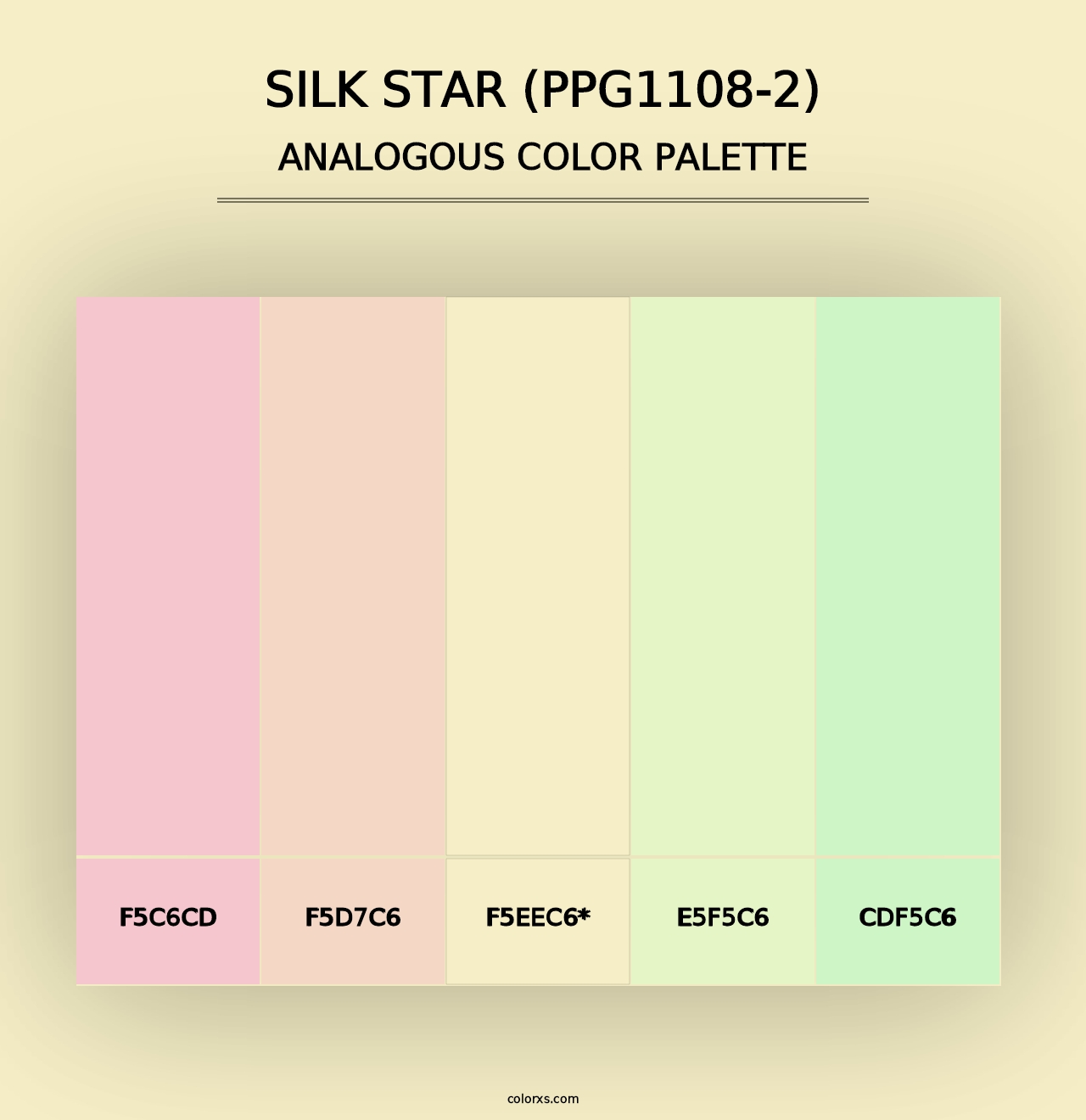 Silk Star (PPG1108-2) - Analogous Color Palette