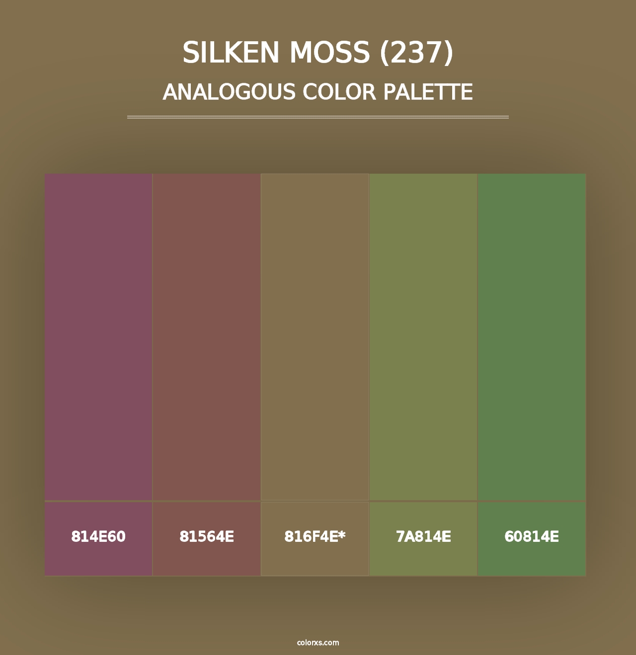 Silken Moss (237) - Analogous Color Palette