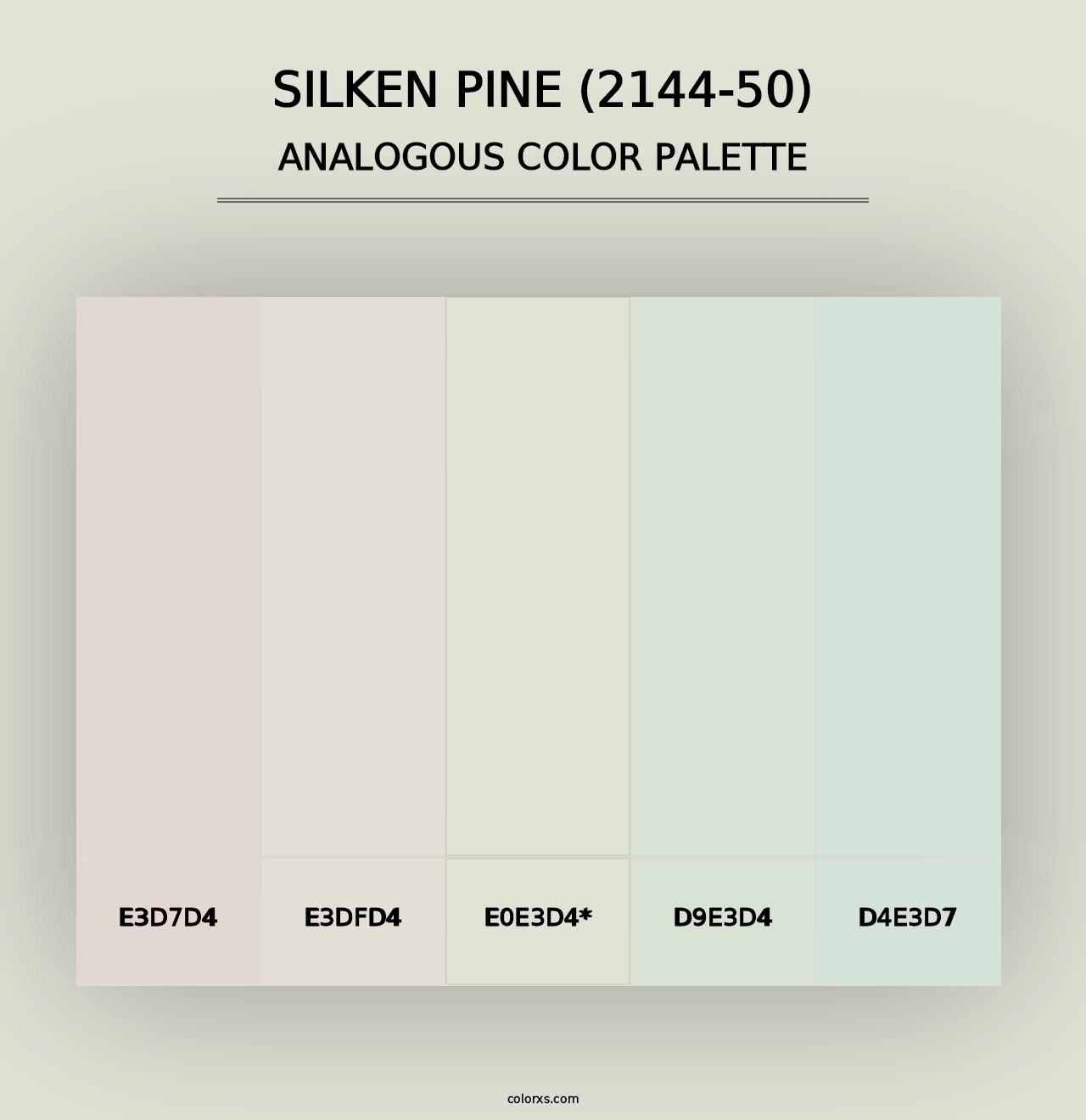 Silken Pine (2144-50) - Analogous Color Palette