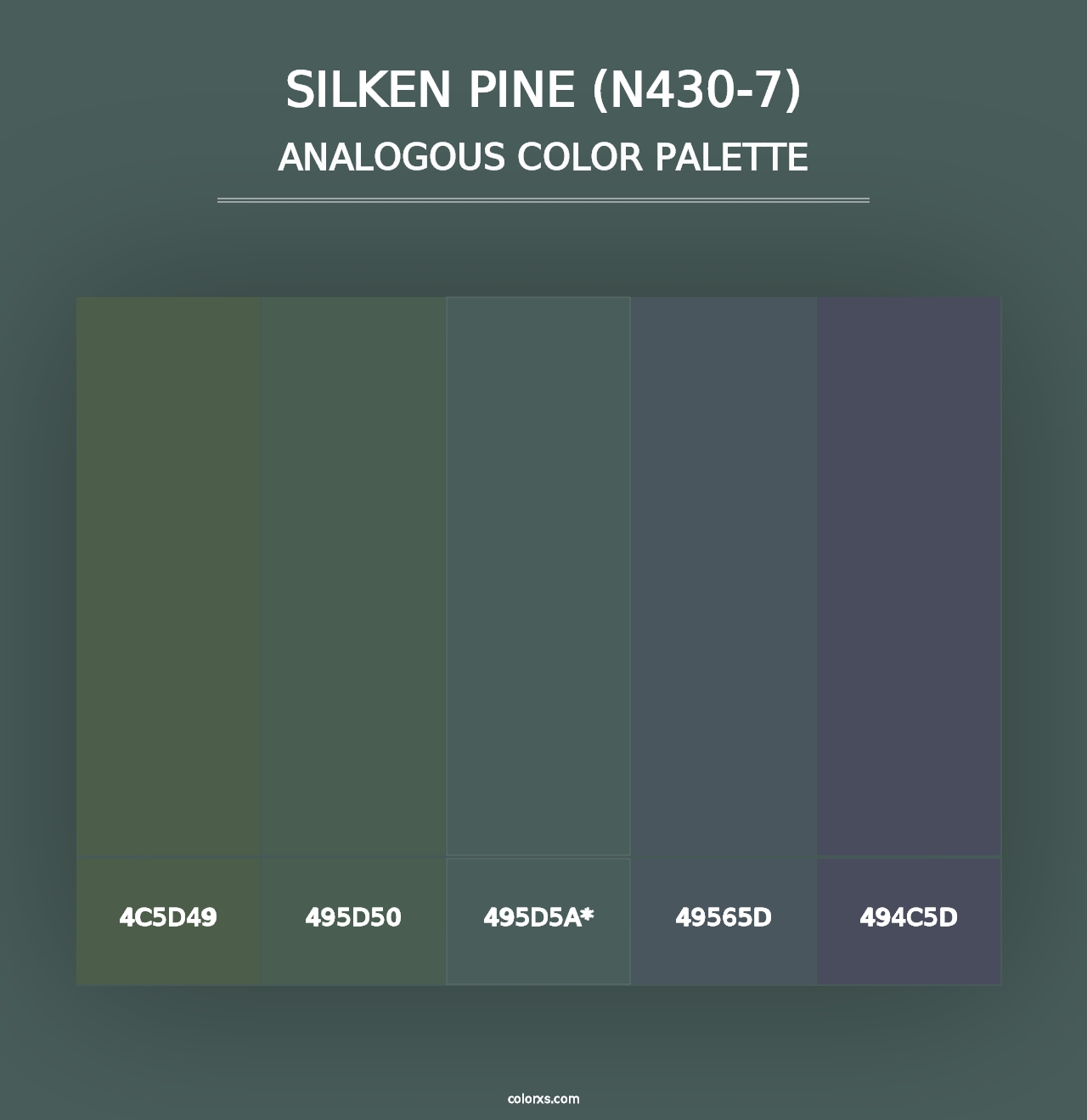 Silken Pine (N430-7) - Analogous Color Palette