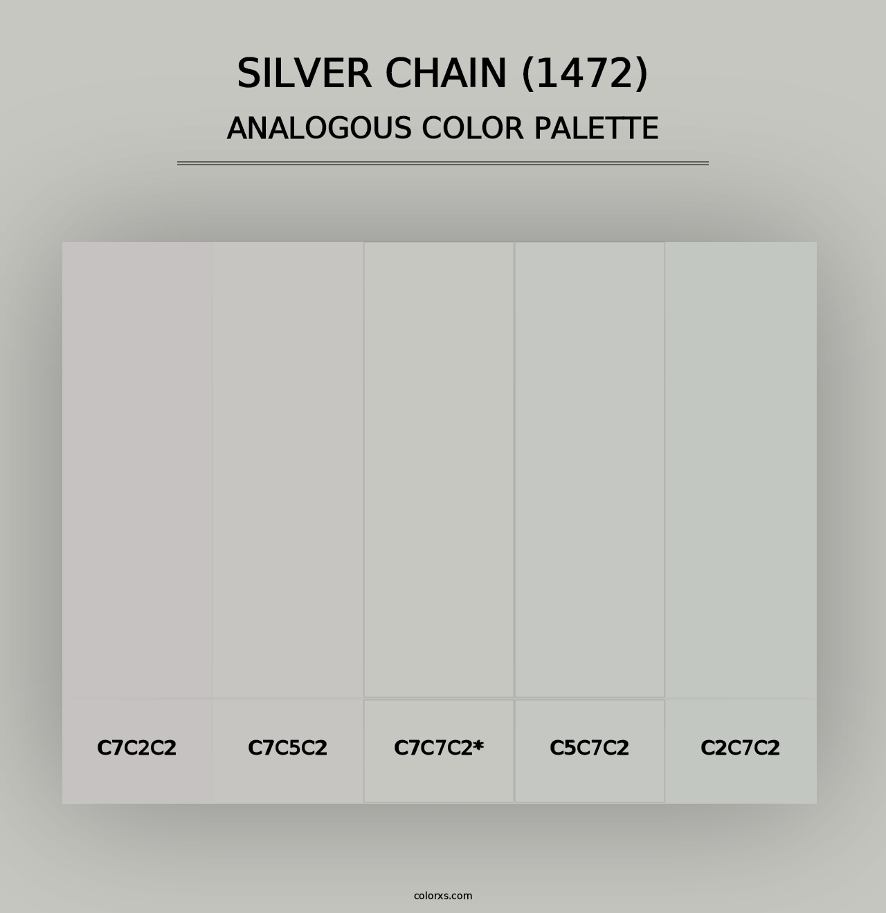 Silver Chain (1472) - Analogous Color Palette