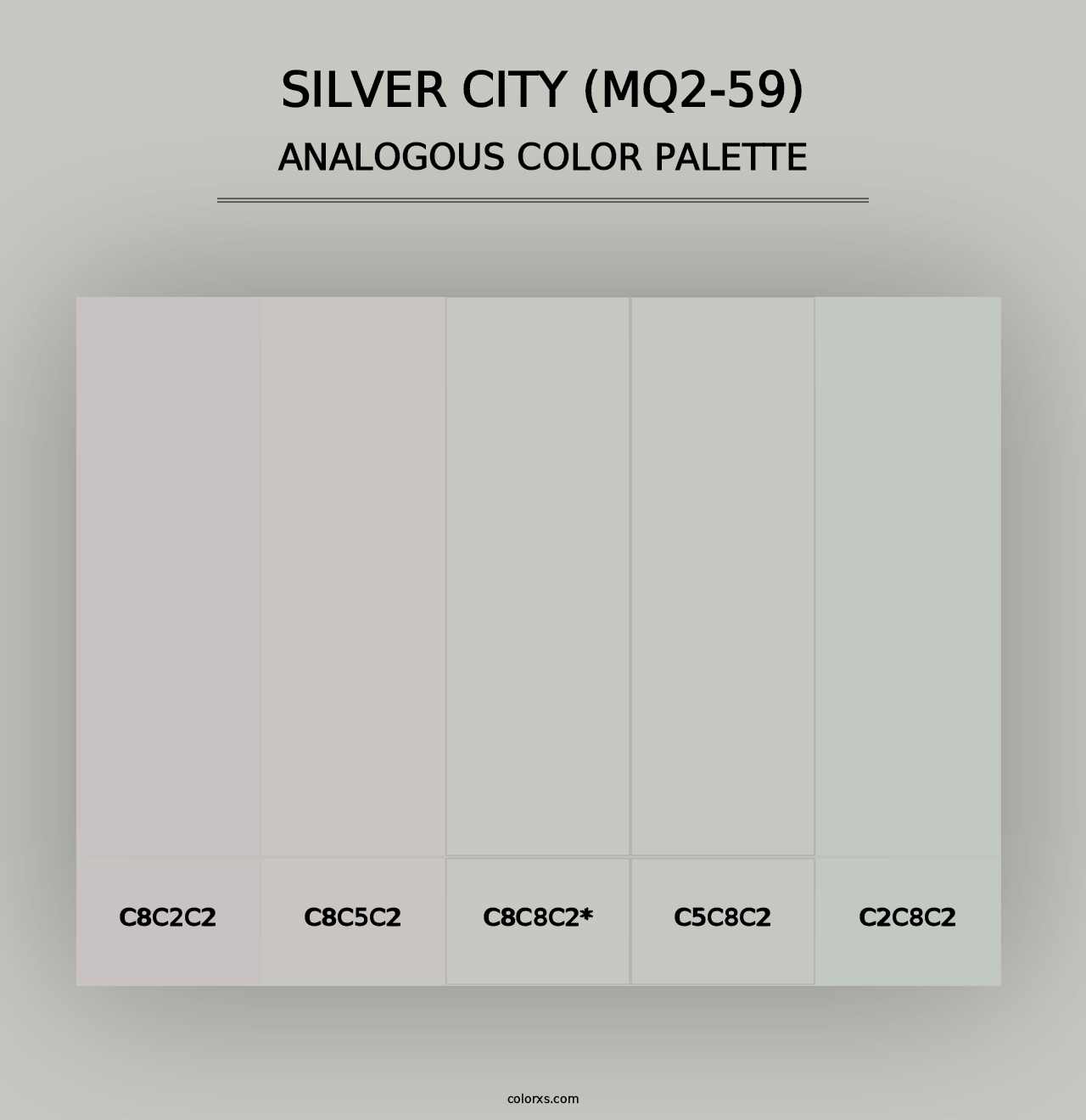 Silver City (MQ2-59) - Analogous Color Palette