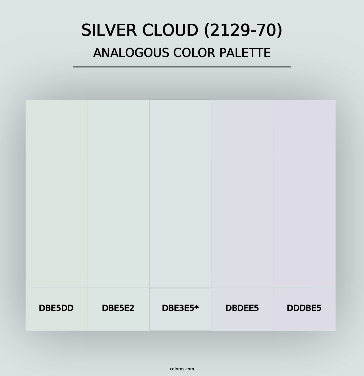 Silver Cloud (2129-70) - Analogous Color Palette