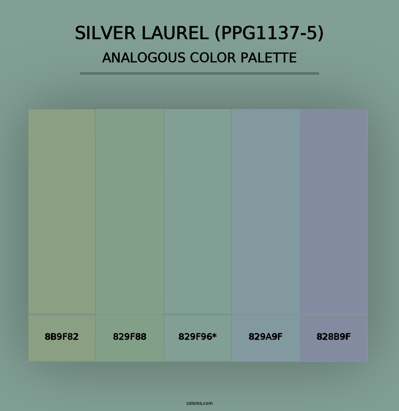 Silver Laurel (PPG1137-5) - Analogous Color Palette