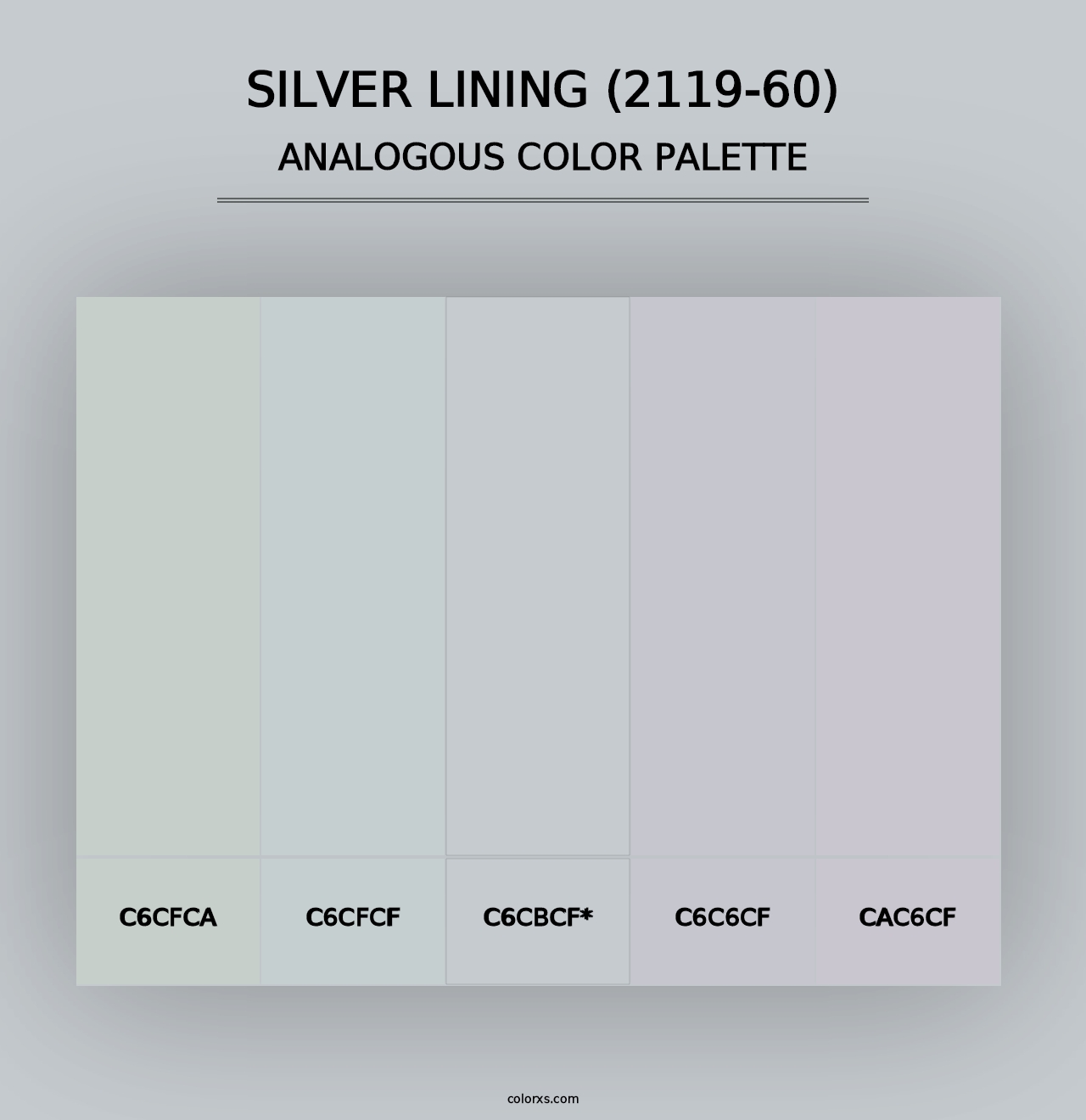 Silver Lining (2119-60) - Analogous Color Palette