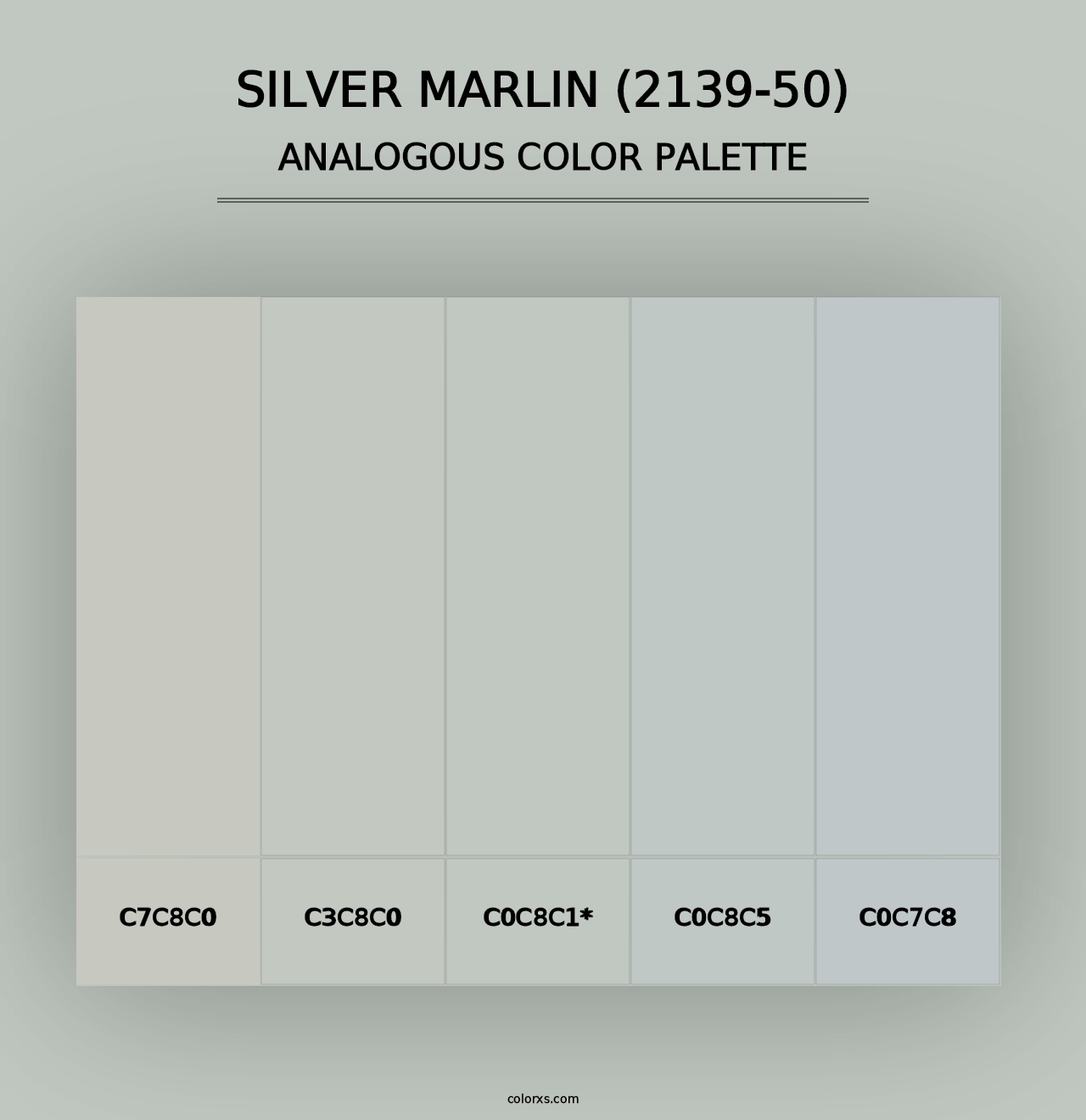 Silver Marlin (2139-50) - Analogous Color Palette