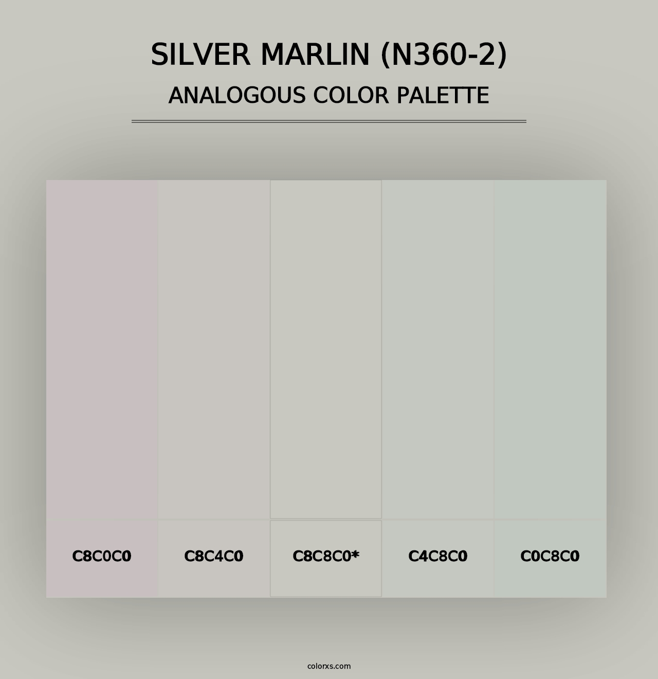 Silver Marlin (N360-2) - Analogous Color Palette