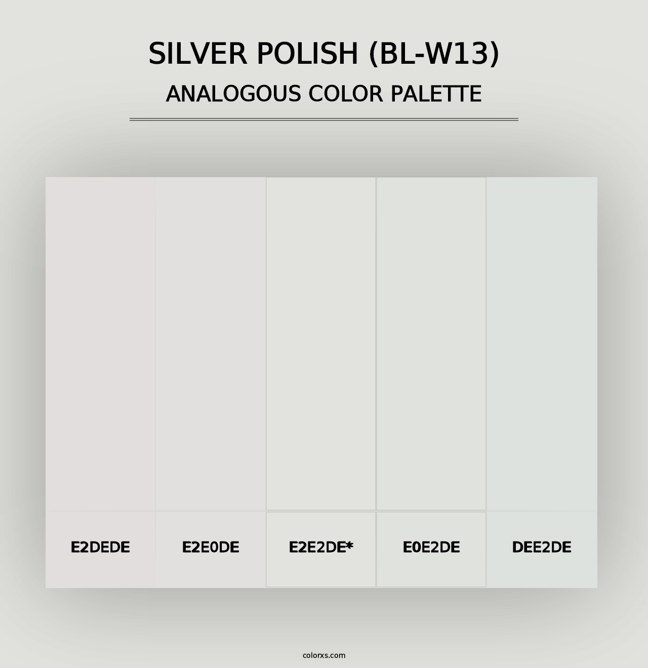 Silver Polish (BL-W13) - Analogous Color Palette