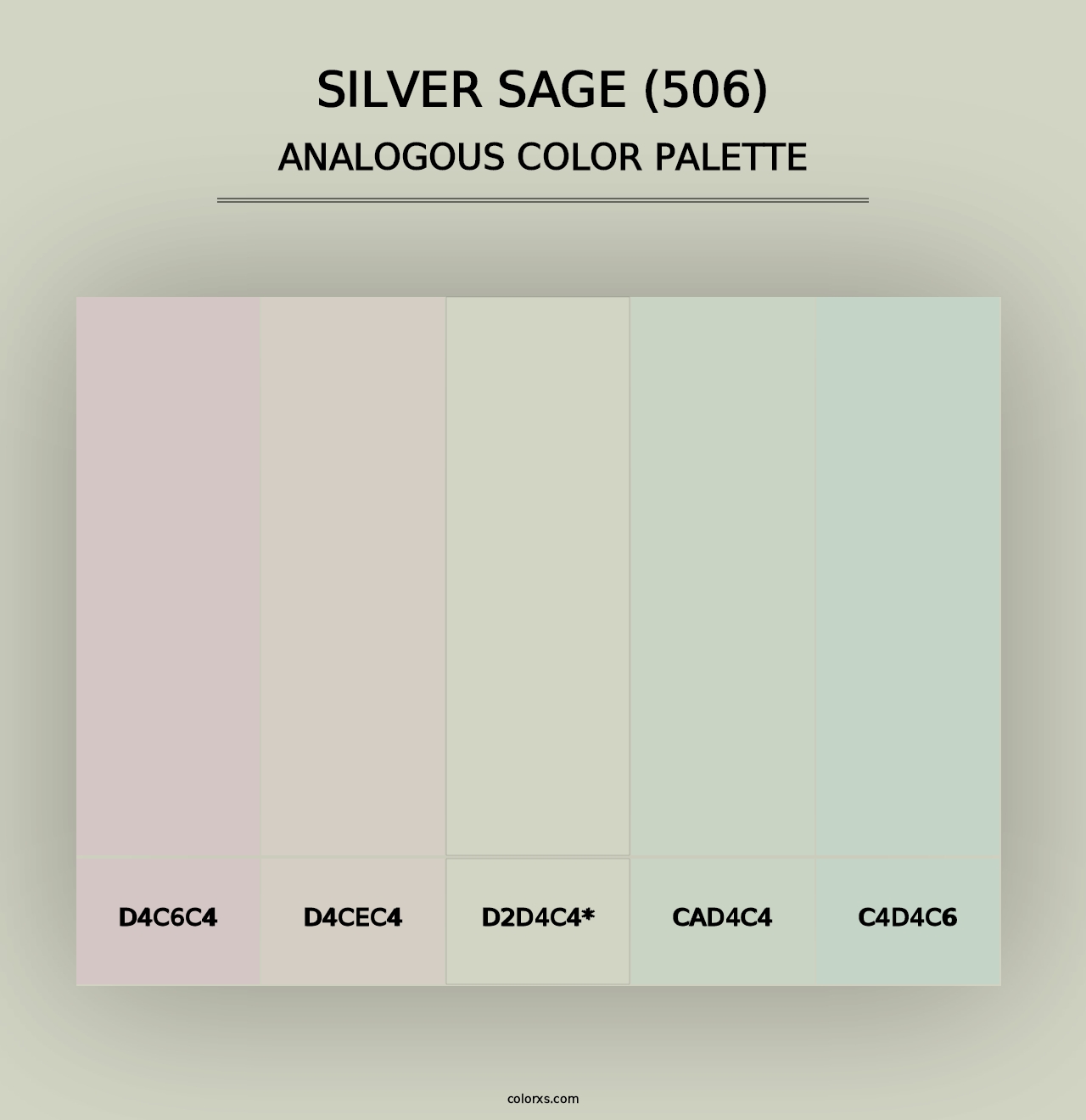 Silver Sage (506) - Analogous Color Palette