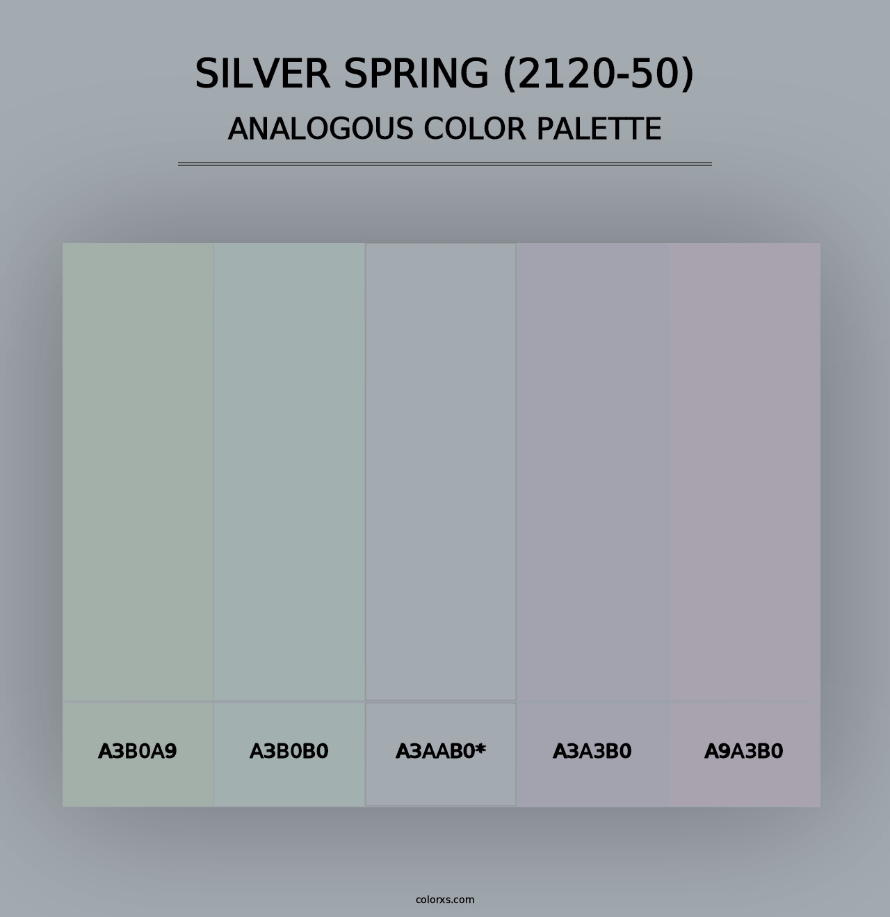 Silver Spring (2120-50) - Analogous Color Palette