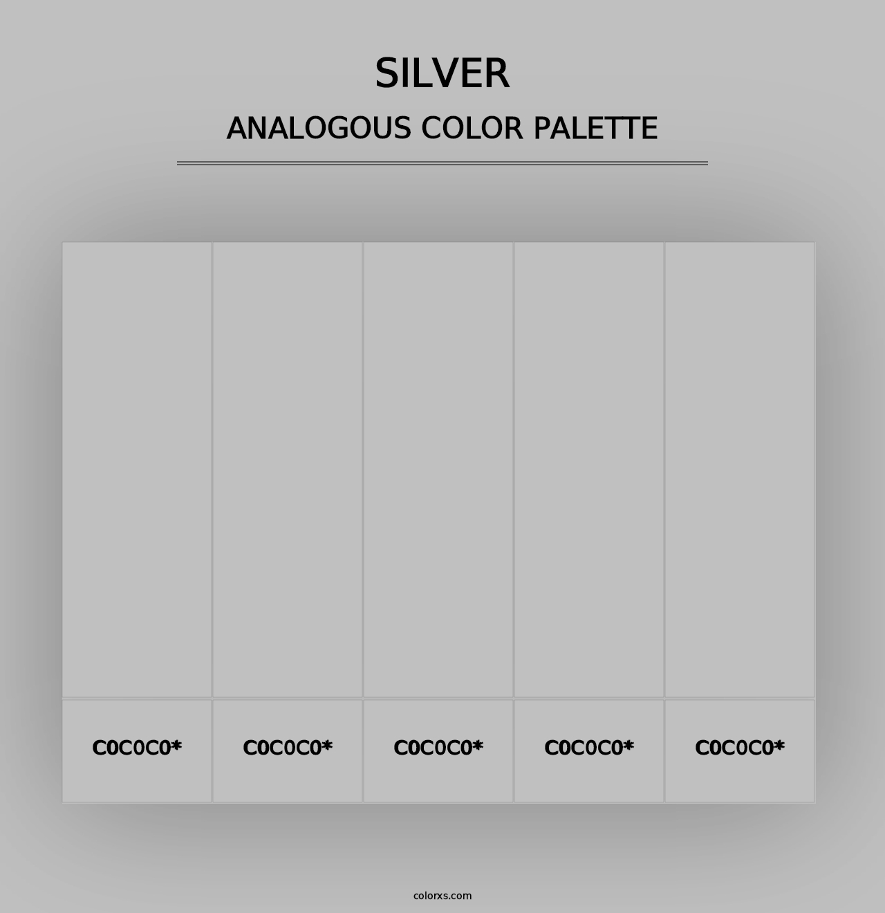 Silver - Analogous Color Palette