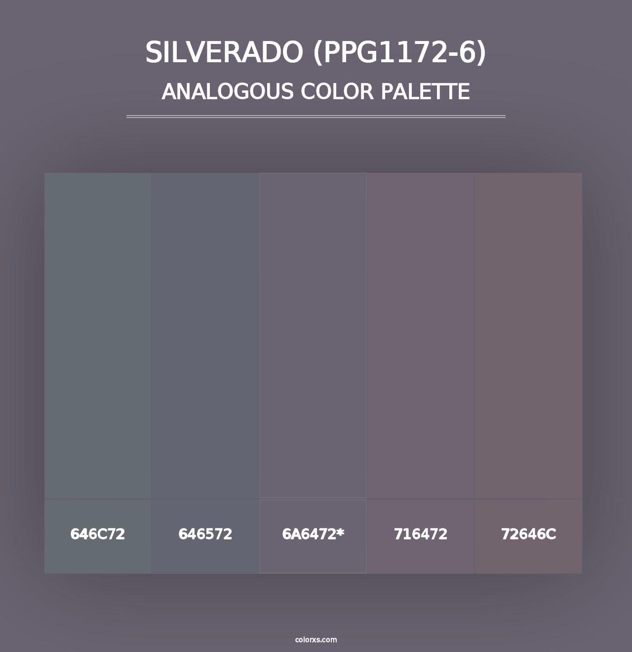 Silverado (PPG1172-6) - Analogous Color Palette