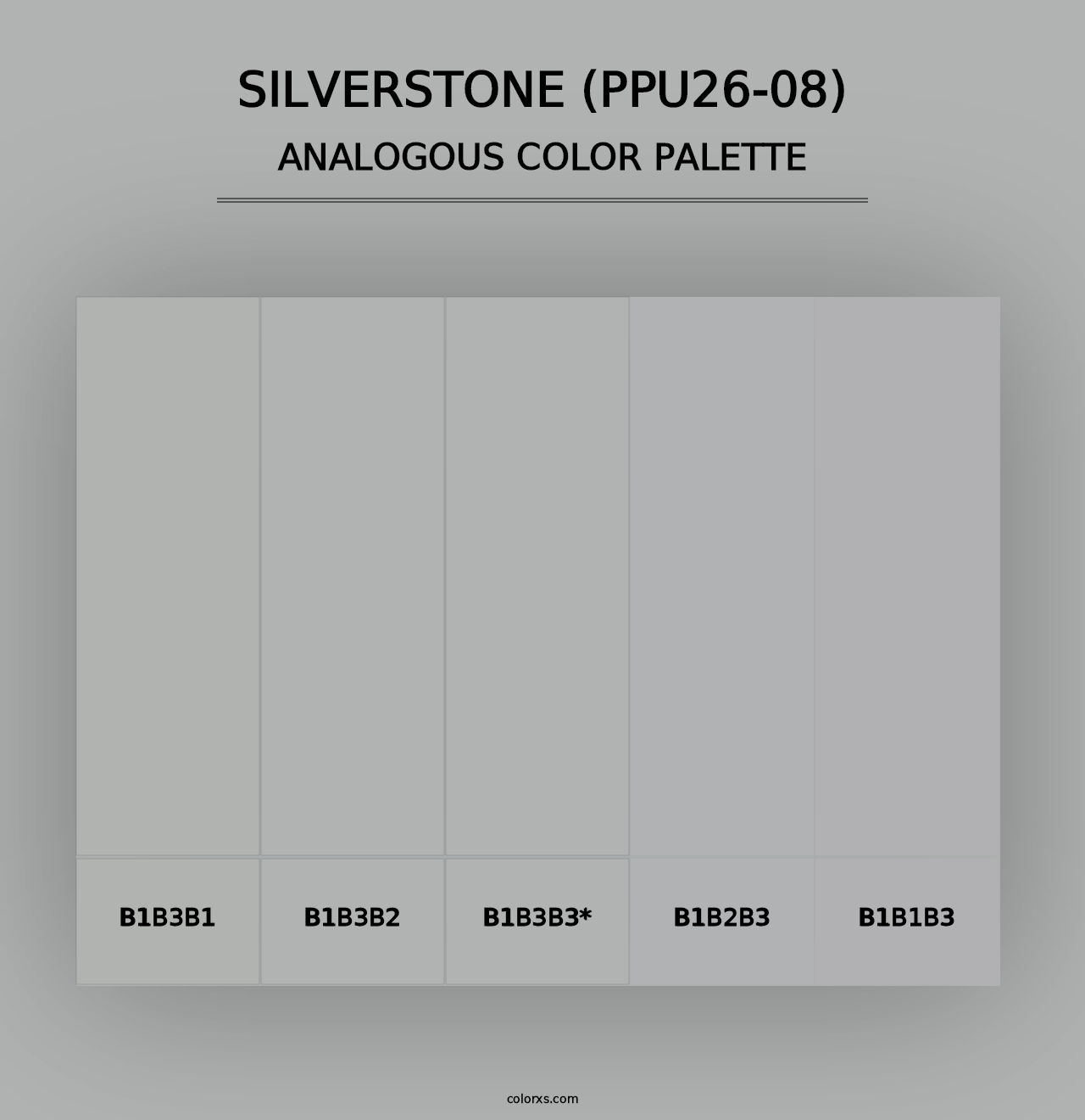 Silverstone (PPU26-08) - Analogous Color Palette