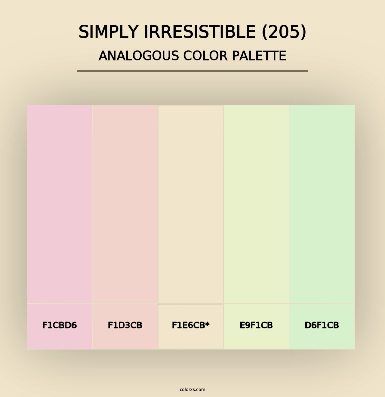 Simply Irresistible (205) - Analogous Color Palette