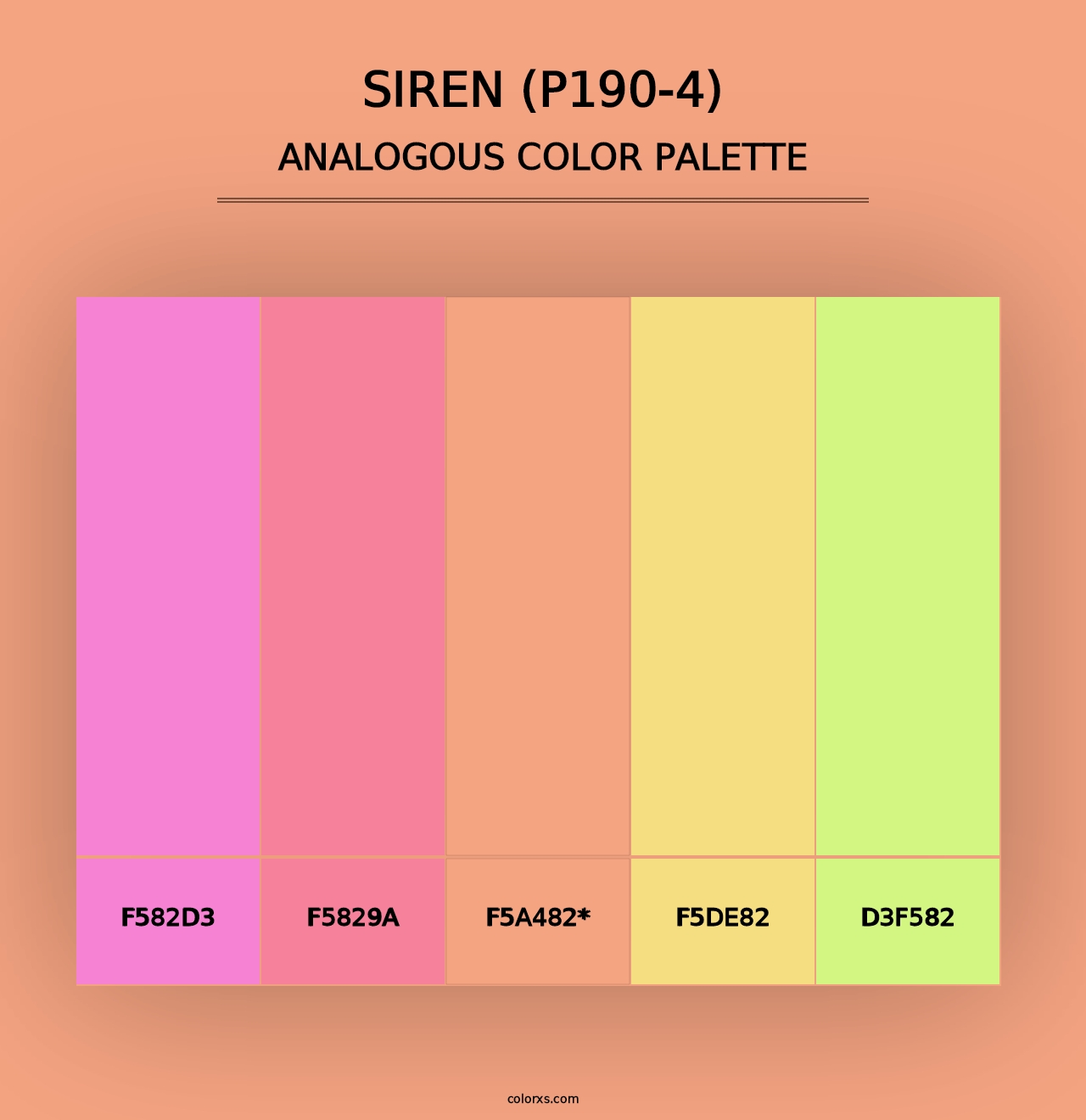 Siren (P190-4) - Analogous Color Palette