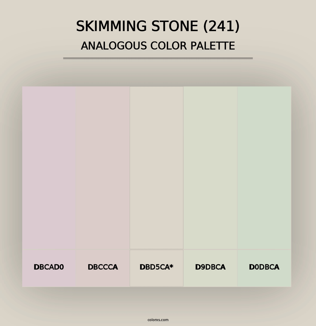 Skimming Stone (241) - Analogous Color Palette