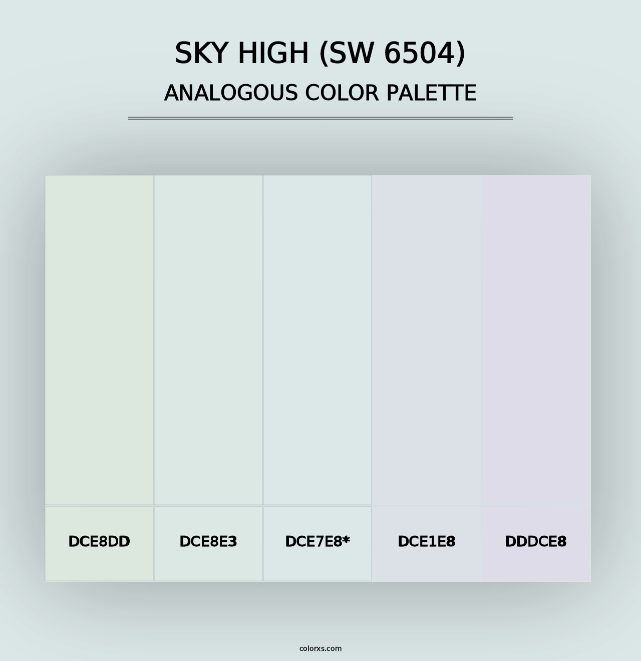 Sky High (SW 6504) - Analogous Color Palette